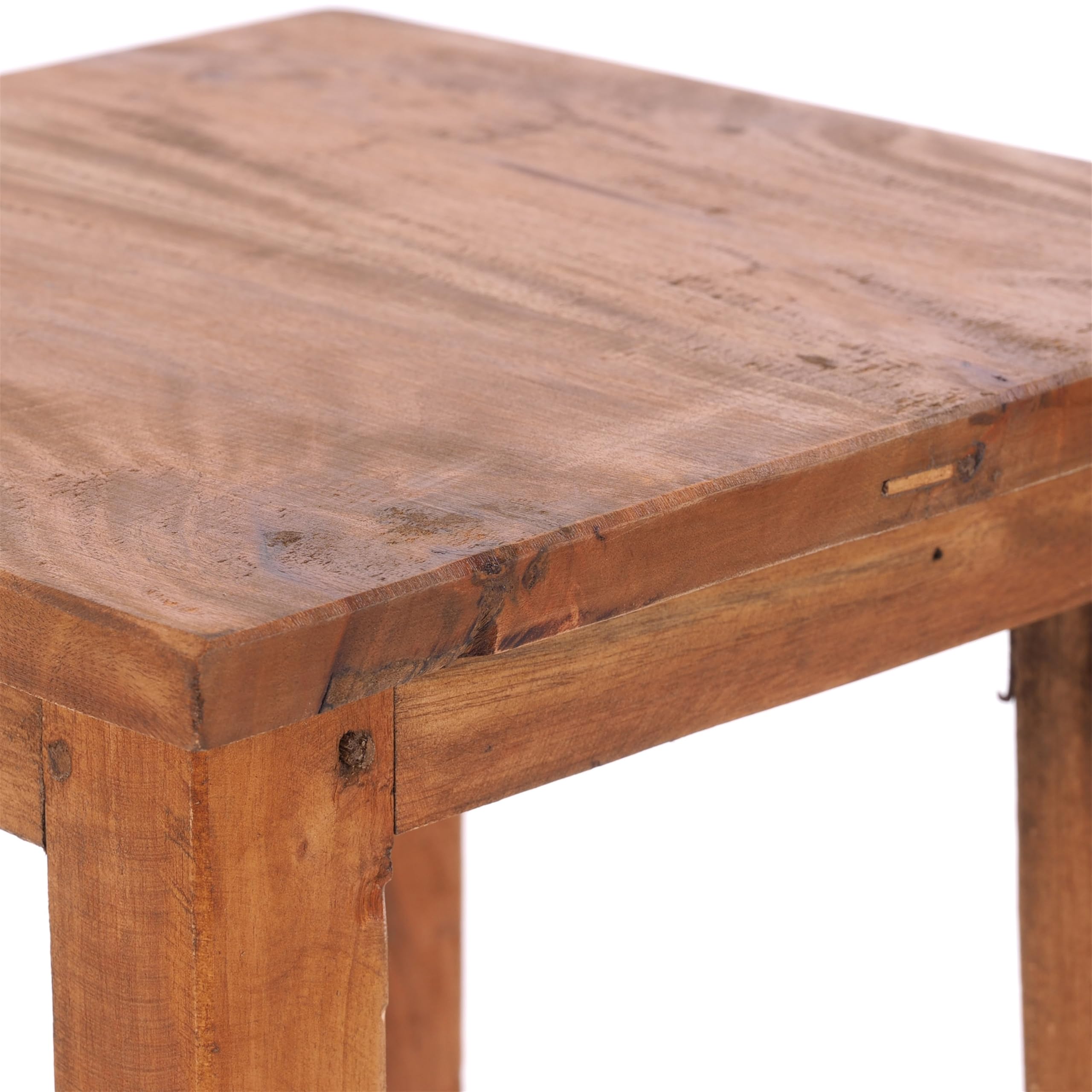 Design Delights Tabouret en bois rustique Madero 48x30x30 cm bois recyclé miel ciré