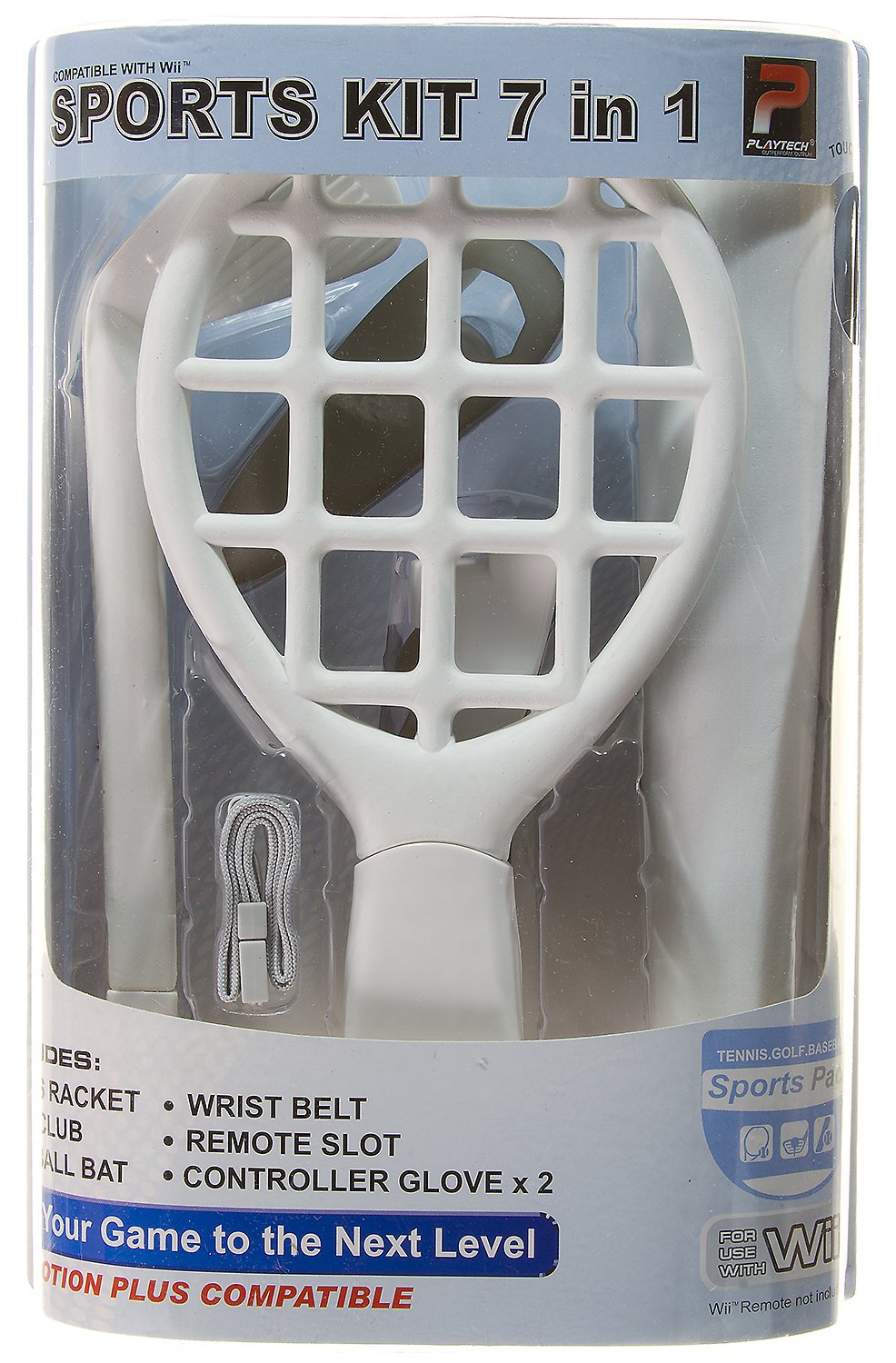 Tennis / Golf / Baseball Sports Kit 7-in-1 for Wii (Motion Plus Compatible) by Playtech