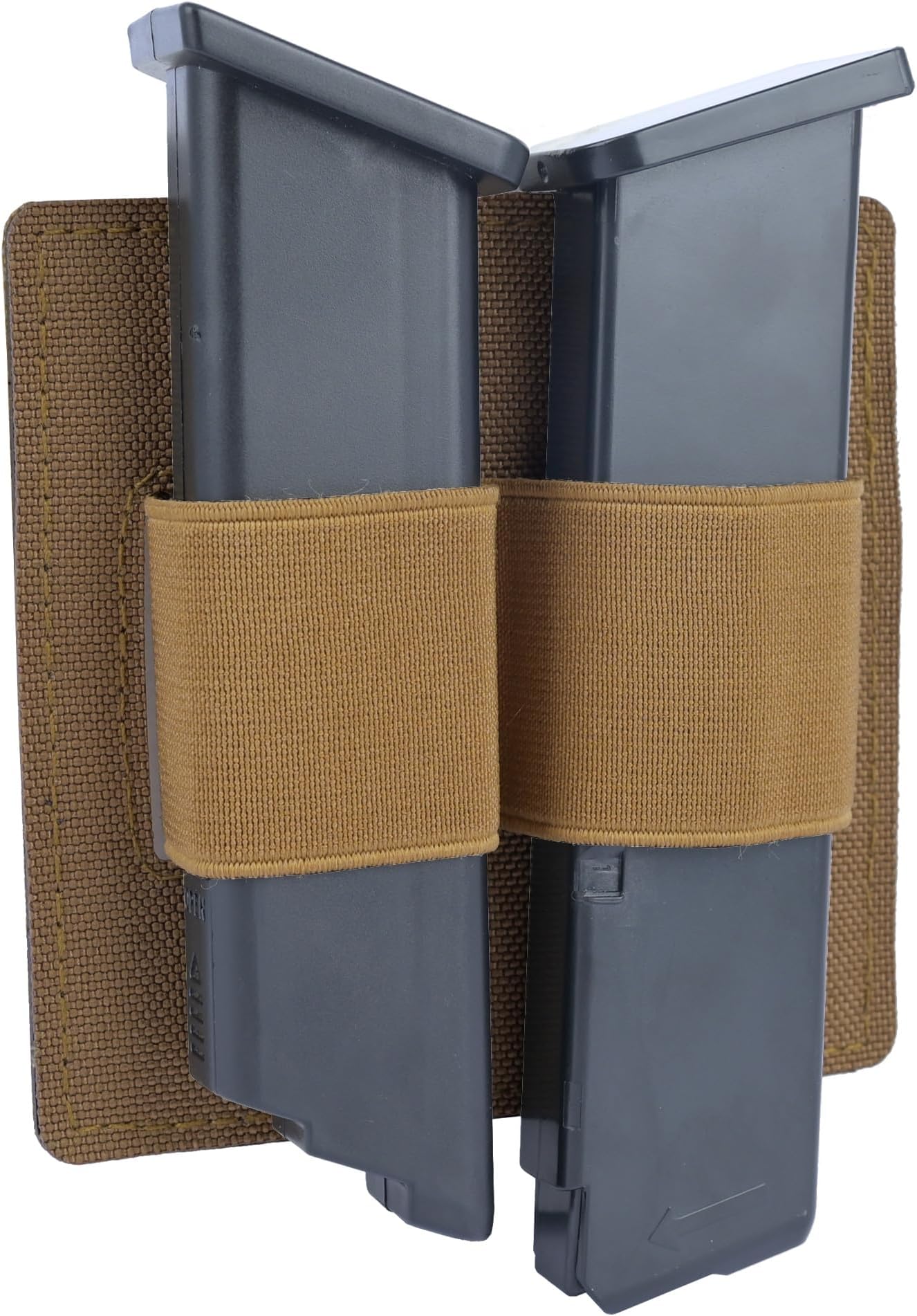 EDC Magazine Pouch, Quick-Release Pistol Mag Pouch with Hook Back, Elastic Magazine Holster Holder, Tactical Backpack Organizer Insert for Everyday Carry
