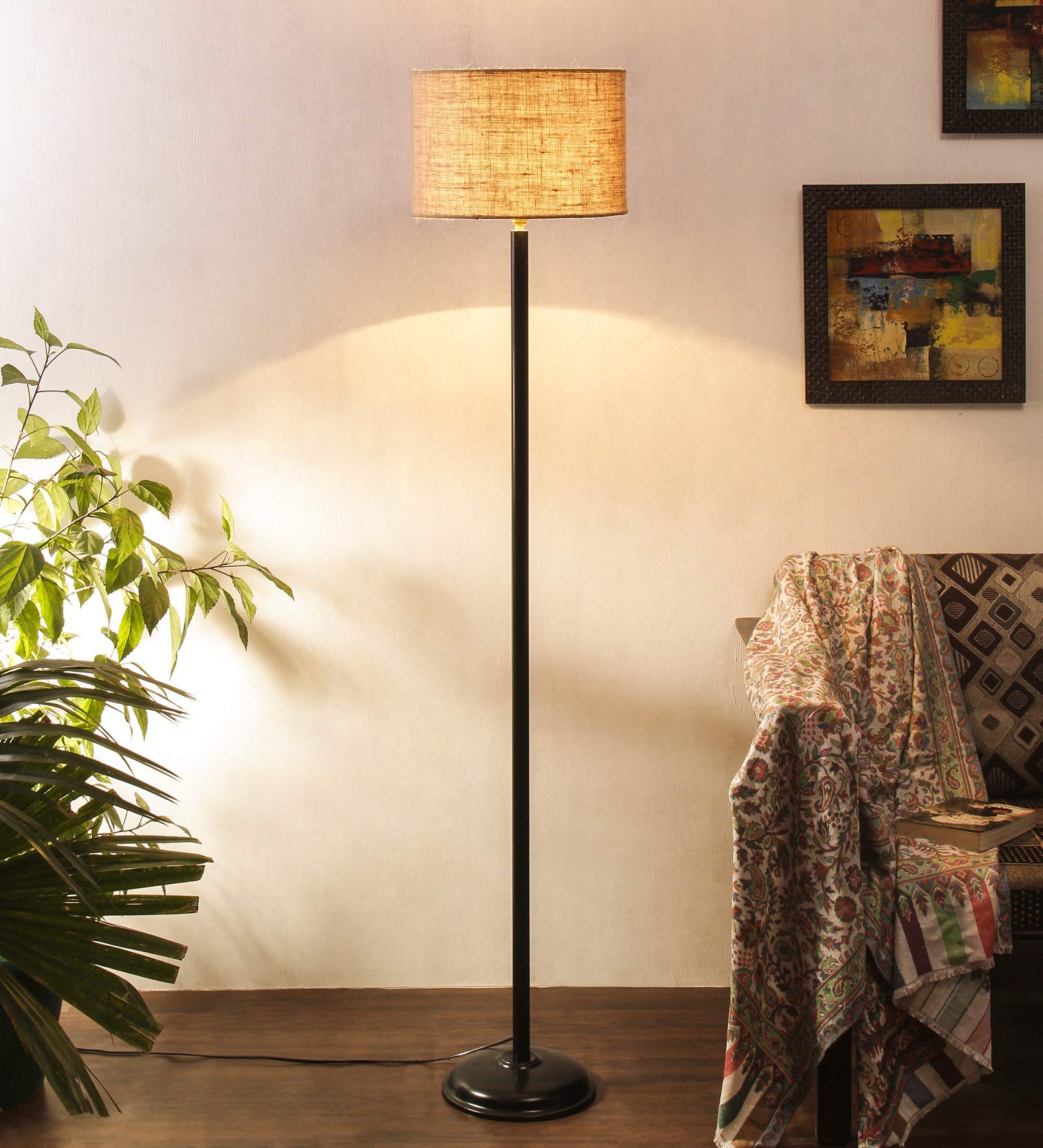 Devansh Beige Jute Floor lamp-picture-13