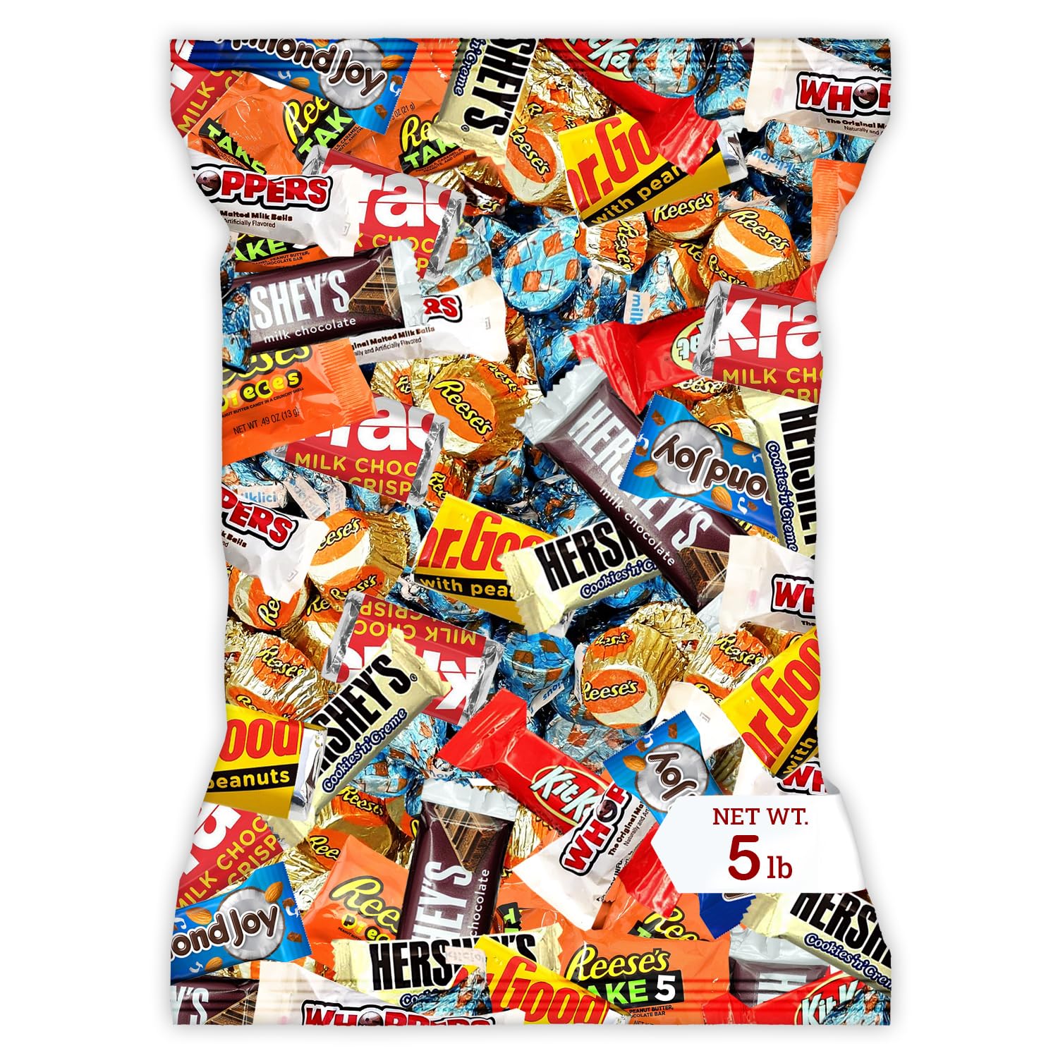 Chocolate Assorted Bulk Candy - 5 LB Chocolate Candy Variety Pack - Bulk Chocolates MilkChocolate Candies & DarkChocolate - BulkCandy Mix for CandyBags - EasterCandyBulk