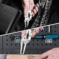 Vista 9 de DURATECH Alicates de bloqueo de 7 pulgadas y alicates de bloqueo de nariz larga DURATECH de 6-1/2 pulgadas