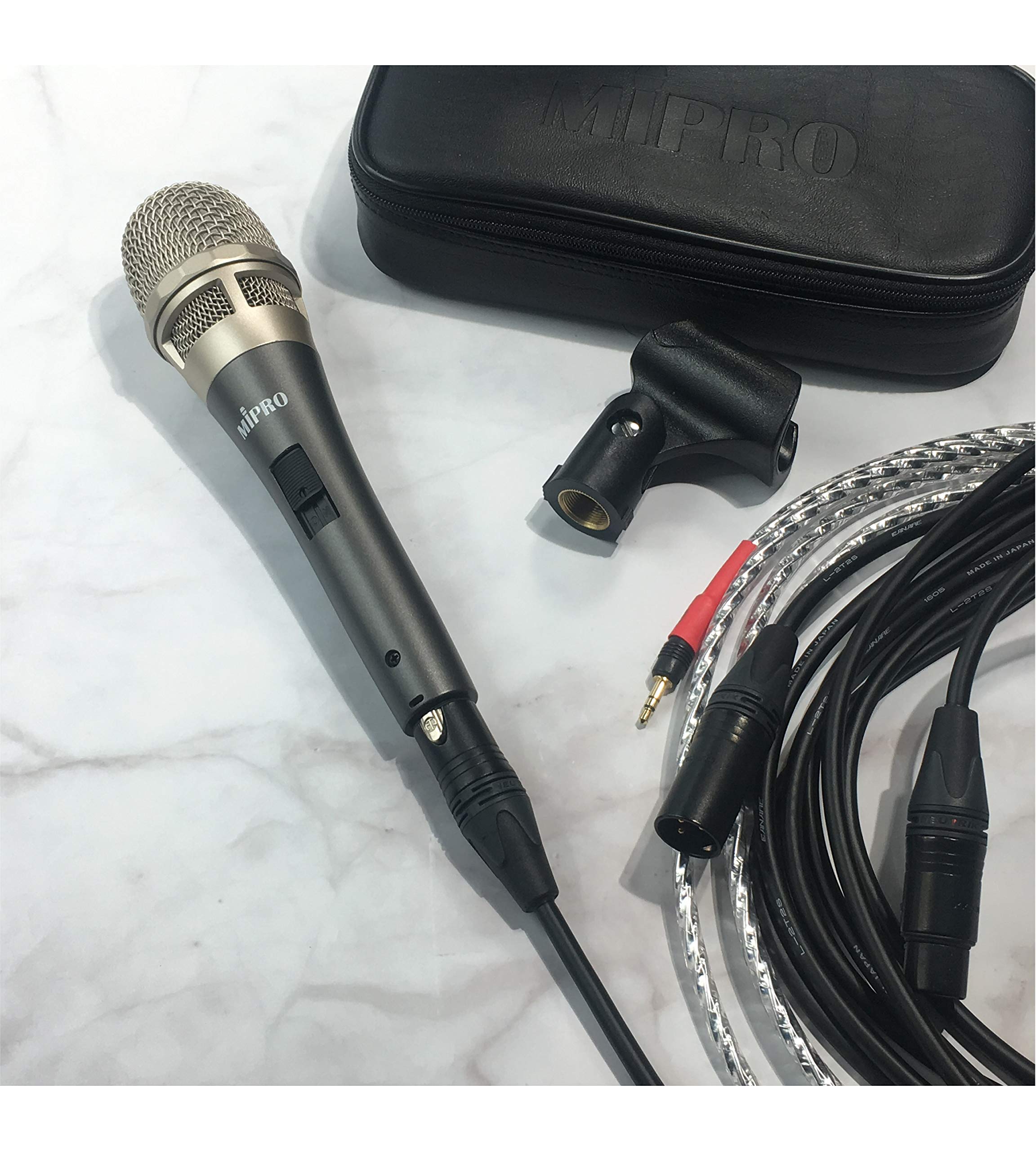 Mipro mm-39 Supercardioid dinamico microfono per voce, specialmente per voce, palcoscenico, chiesa, matrimonio, Broadcast, studio, sala musica e Koraoke (color ferro grigio argento |)