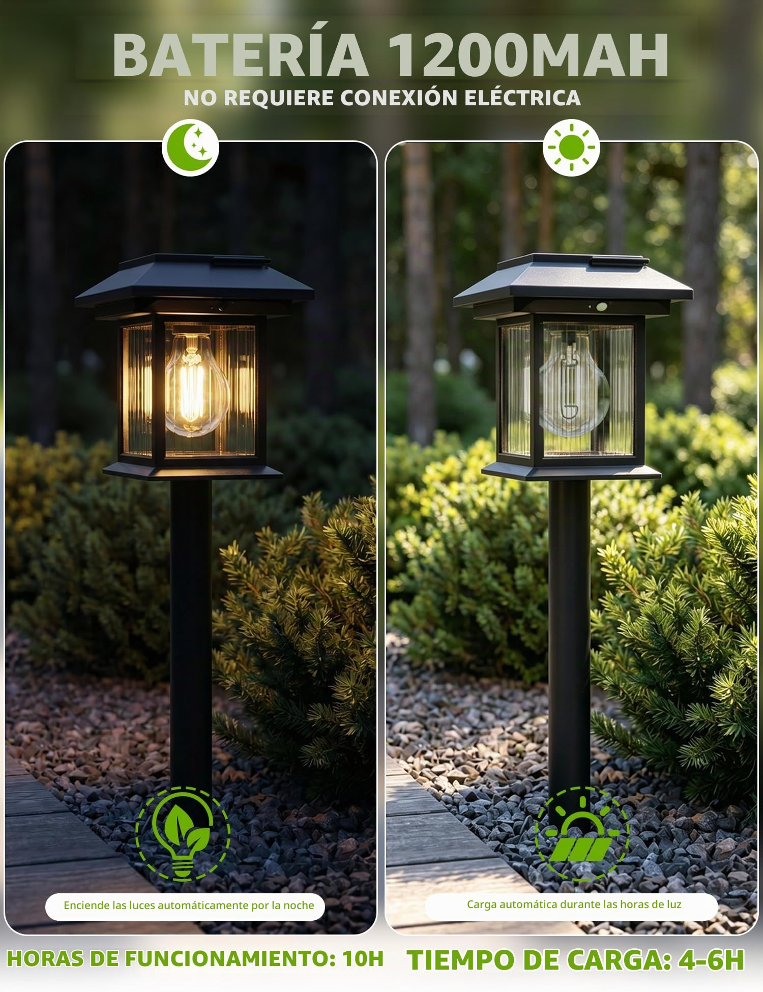 4 Piezas Luces Solares Exterior Jardín con Sensor de Movimiento, Carga USB | 3000k Luces Solares Jardin IP65, 3 Modos, Para Camino, Pared, Valla, Patio, Balcón, 3 en 1 Para Suelo, Pared o Colgante