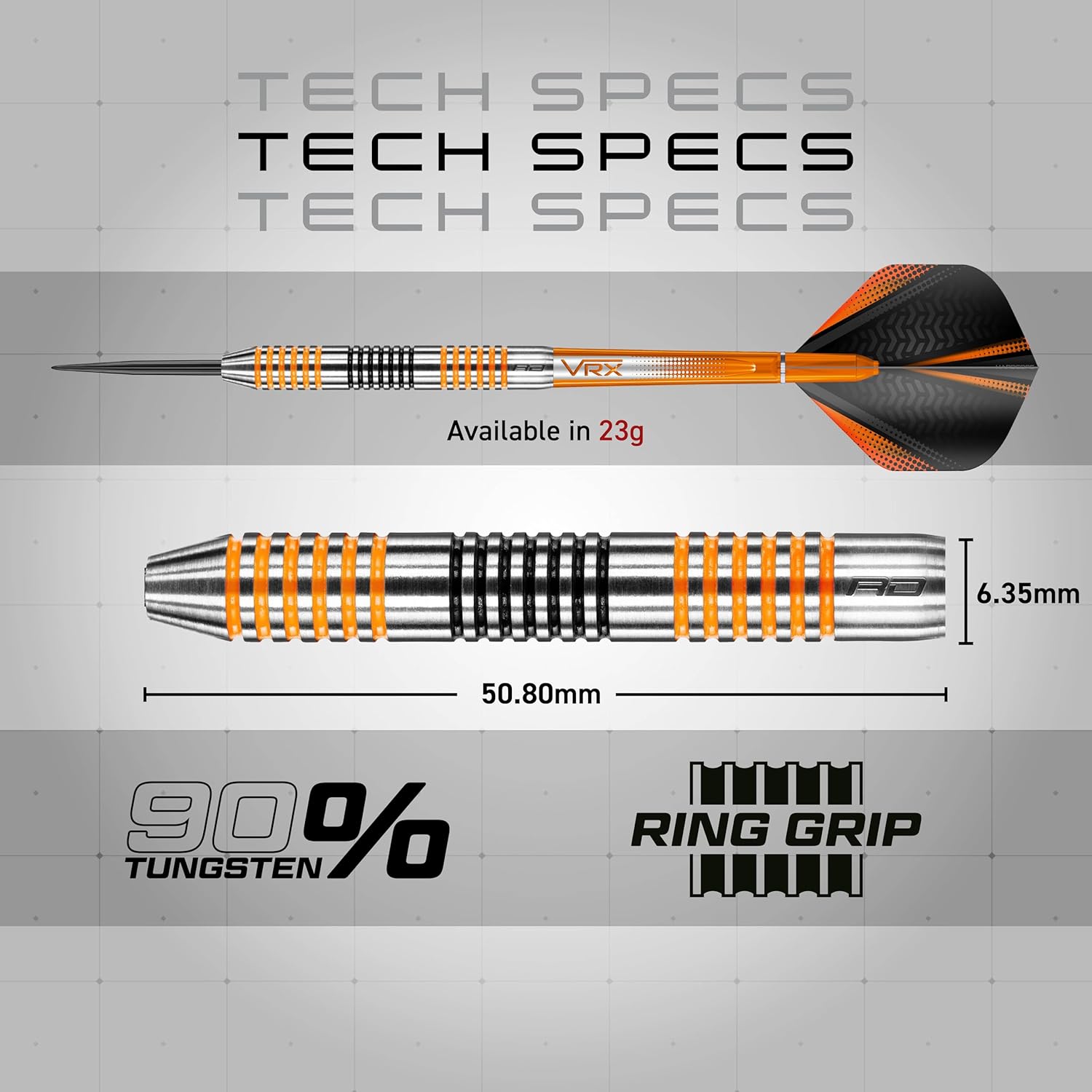 Amberjack 2: 21g Tungsten Darts Set With Flights And Stems Amberjack 2: 21g Tungsten Darts Set With Flights And Stems