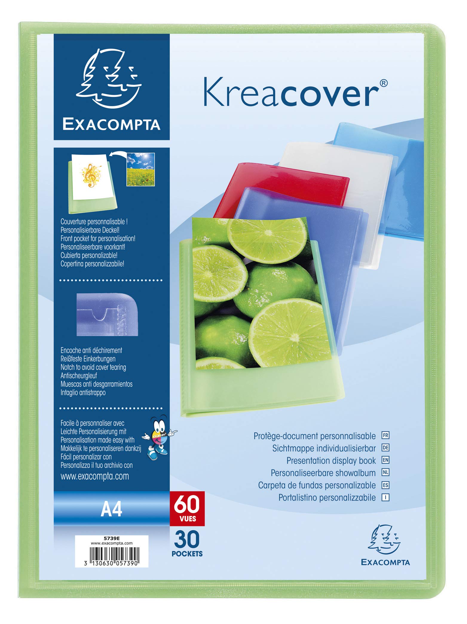 Porte Vues Prolypropylene Semi Rigide Krea Cover Chromaline 60 Vues - A4