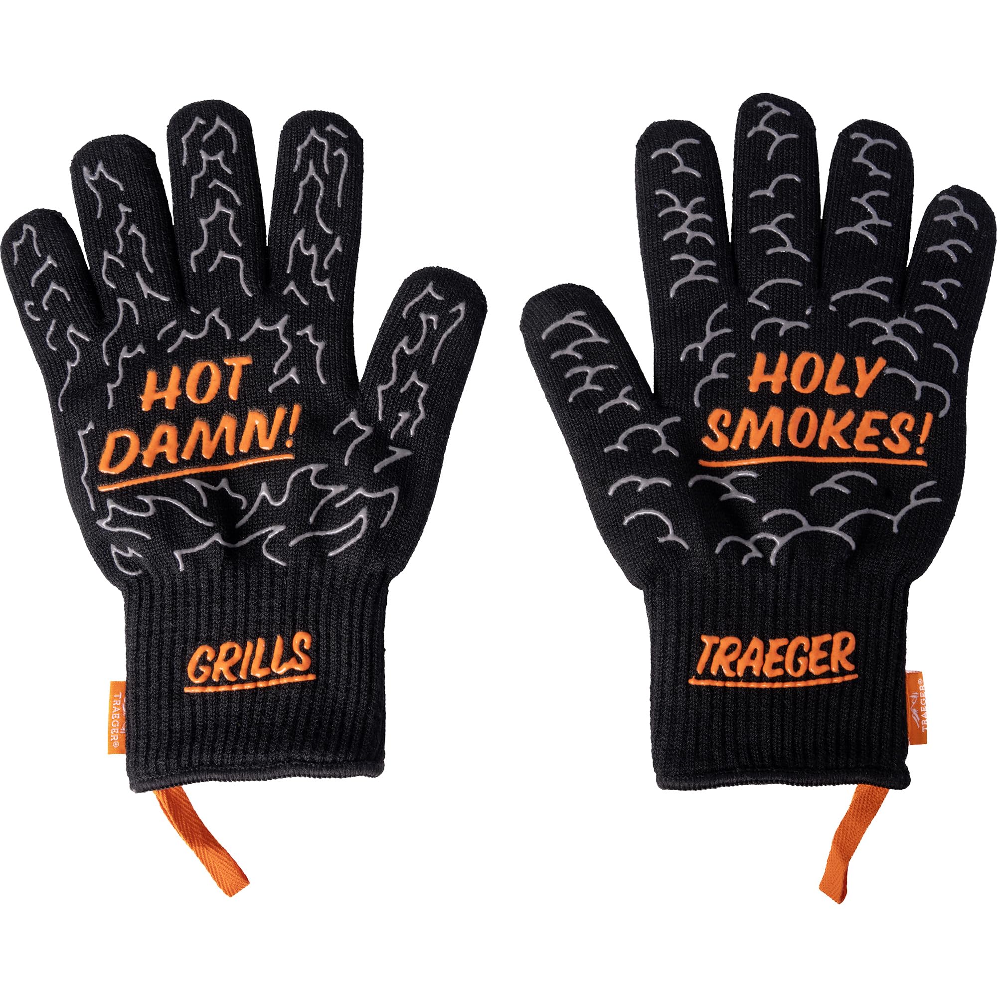 Traeger Gants de Four résistants à la Chaleur avec poignée en Silicone pour Barbecue, pâtisserie, Cuisine, sonde Chaude – Taille Unique