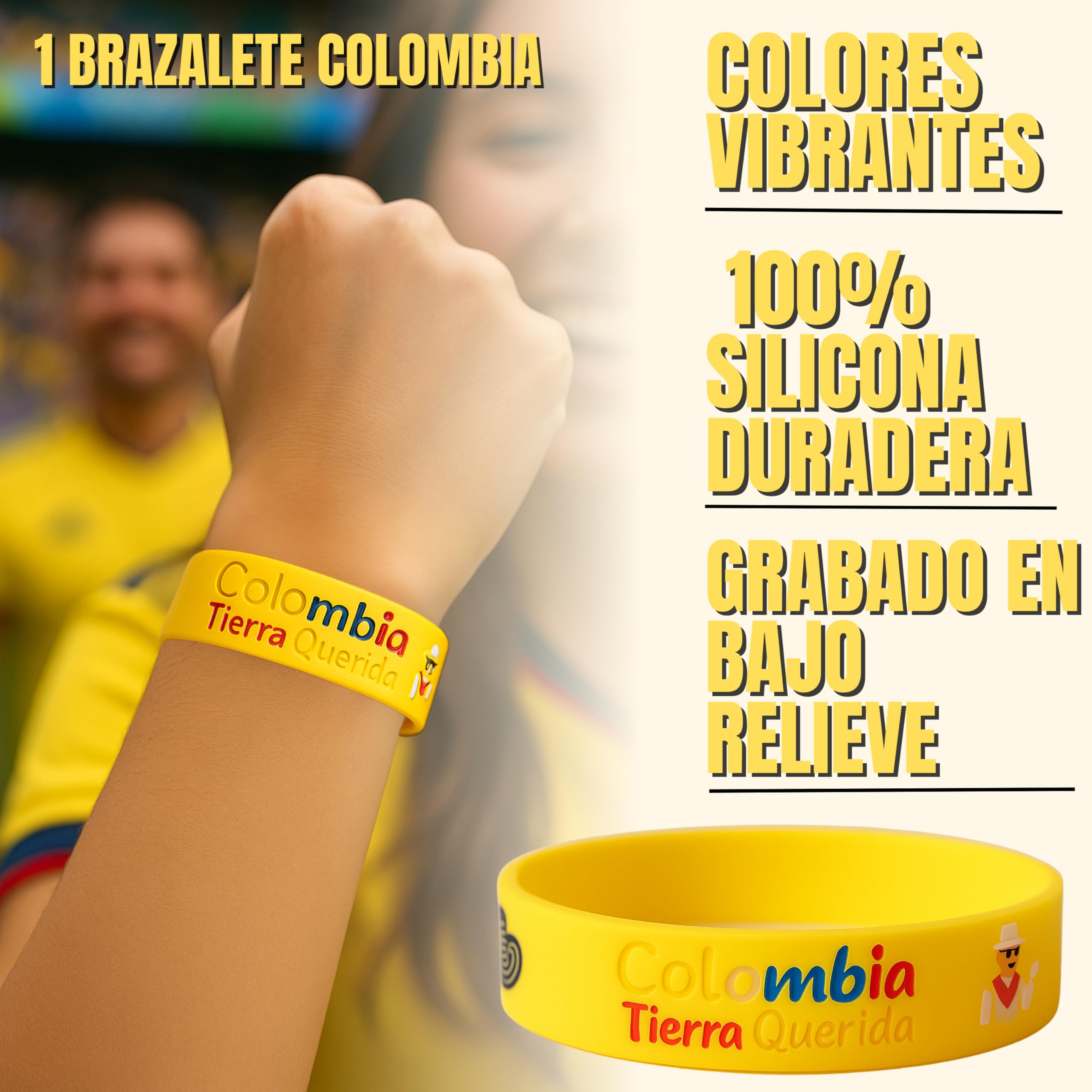 Bandera Colombia Grande 90 x 150 cm – Bandera de Colombia 100% poliester de 100 Denier o 90 g/m² perfecta para celebraciones y decoración – Rumbo al mundial 2026 la selección Colombia