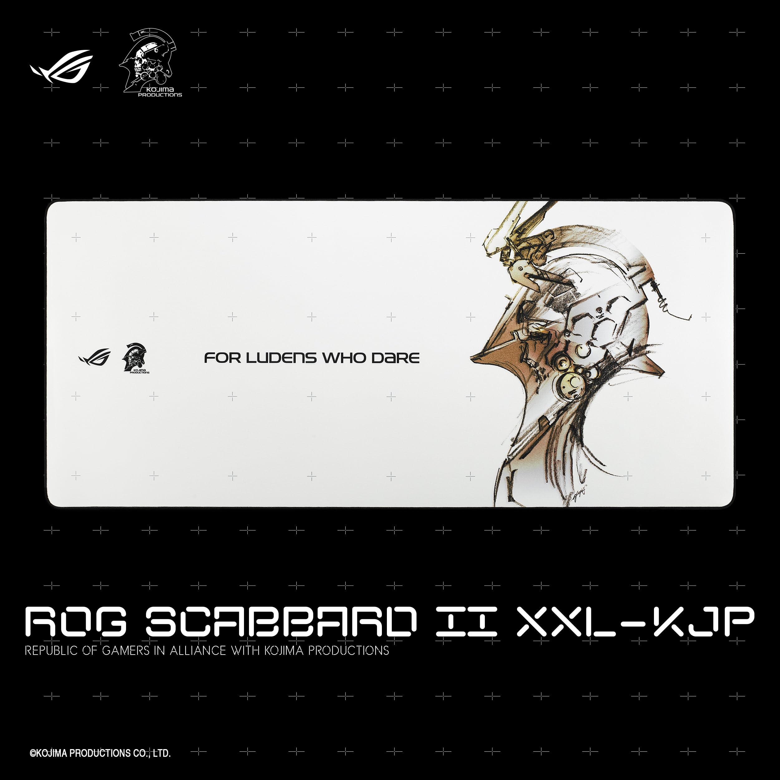 ASUS ROG Scabbard II XXL-KJP - Tapis de Souris Gaming XL, Nano-revêtement Protecteur Triple Action (Eau/Huile/poussière), Bords Plats Anti-effilochage et Base en Caoutchouc antidérapante