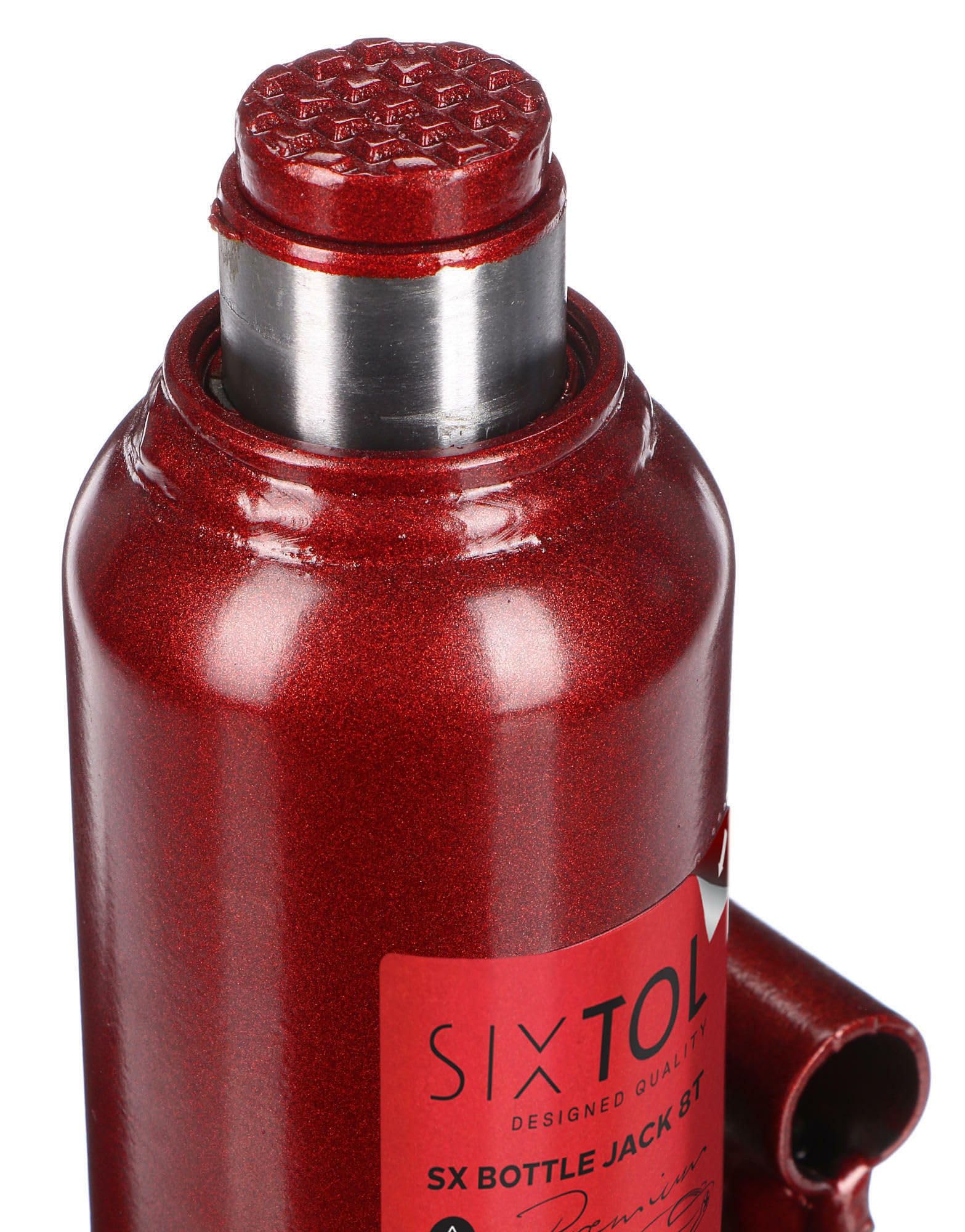 SX Bottle Jack Premium 8T | Cric hydraulique Bouteille | Capacité 8 tonnes | Construction soudée Professionnelle