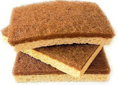 Eco Natural Pulpa De Madera De Coco Biodegradable Limpieza Color Esponja