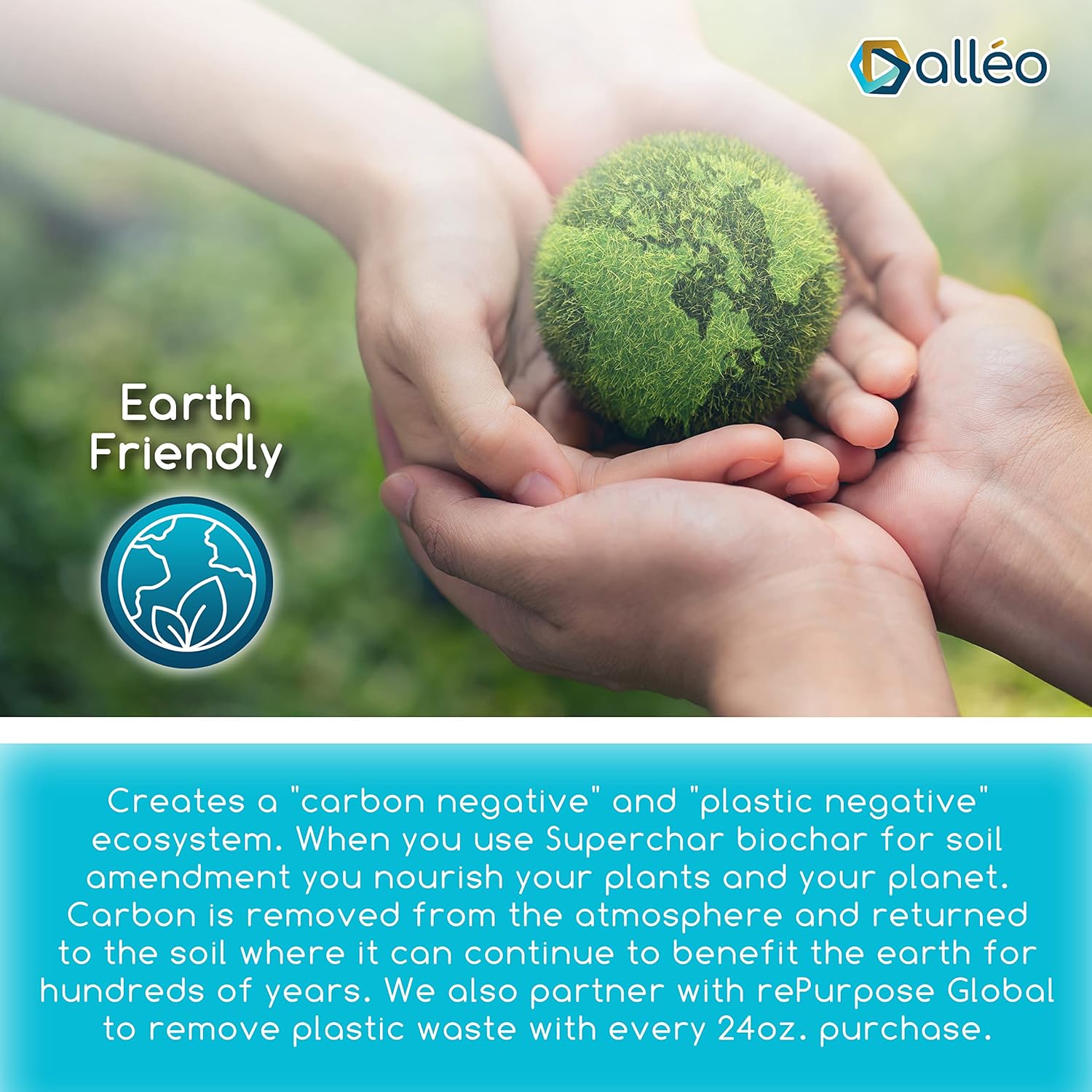 Superchar - Premium Charcoal Soil Amendment - 128oz & 24oz High-Yield Organic Fertilizer Supplement - All Natural Enhancer for Garden and Potting Soil - Stimulates Plants Growth- 128oz & 24oz