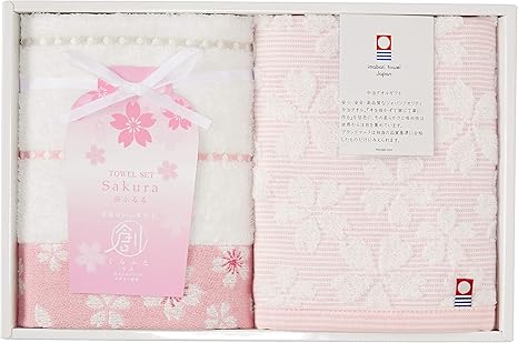 Amazon 丸眞 タオルギフト 挨拶 引っ越し日本製 今治タオル ハンドタオル2p 桜ふるる B 0210 タオルセット ホーム キッチン オンライン通販