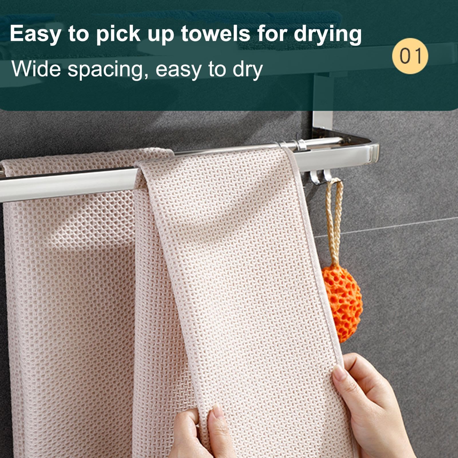 Toallero, toallero | Toallero de pared para baño | de baño plegable de | pared para inodoro