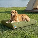 Sytopia 30 Toile de pouce Lit de chien extérieur pour chiens moyens, Grand cadeau pour les animaux domestiques avec la machine imperméable Lavable Cover amovible, Patio intérieure Pet Pad pour Crate, Gris foncé