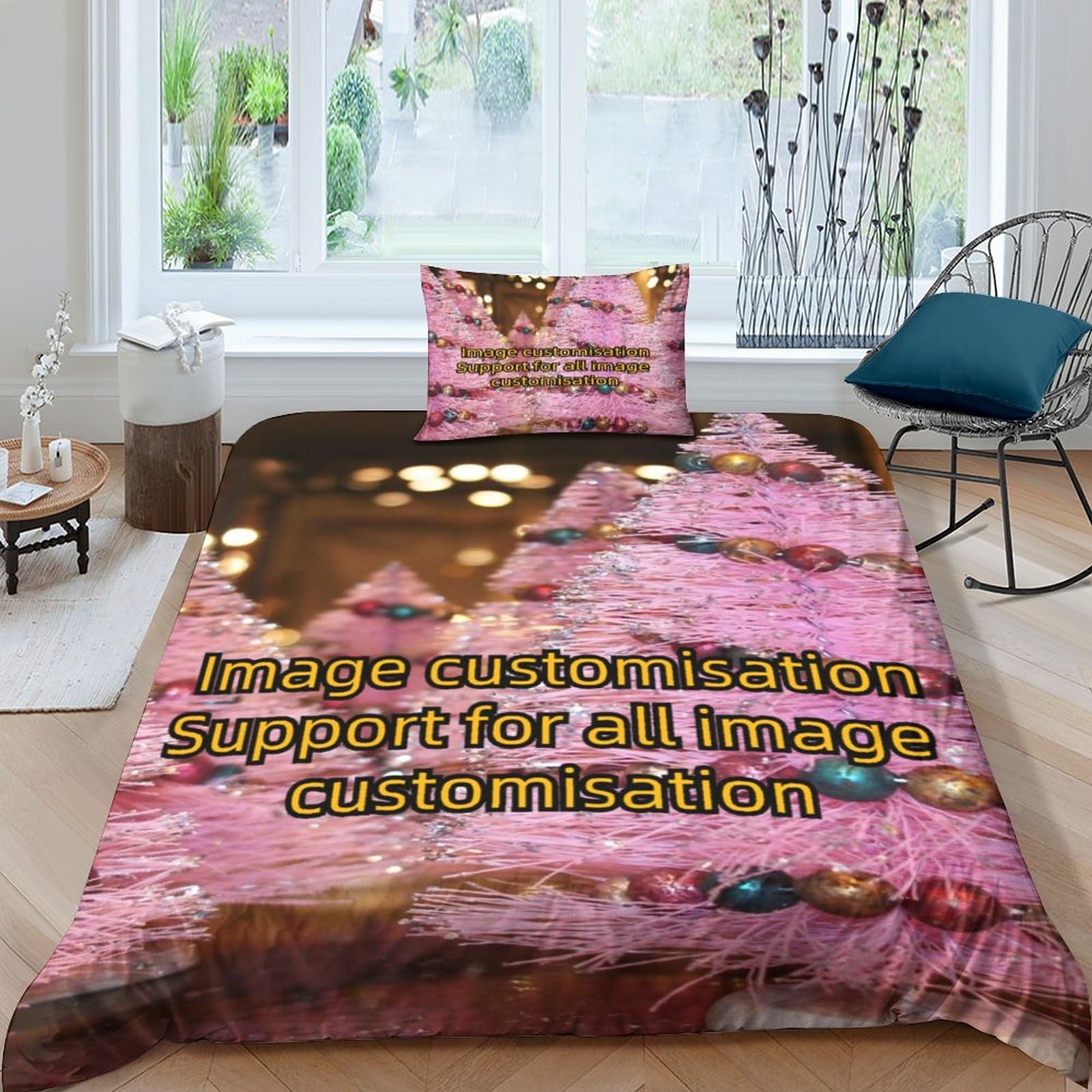 Housses de couettes microfibre 3D à fermeture éclair pour un lit sans pli