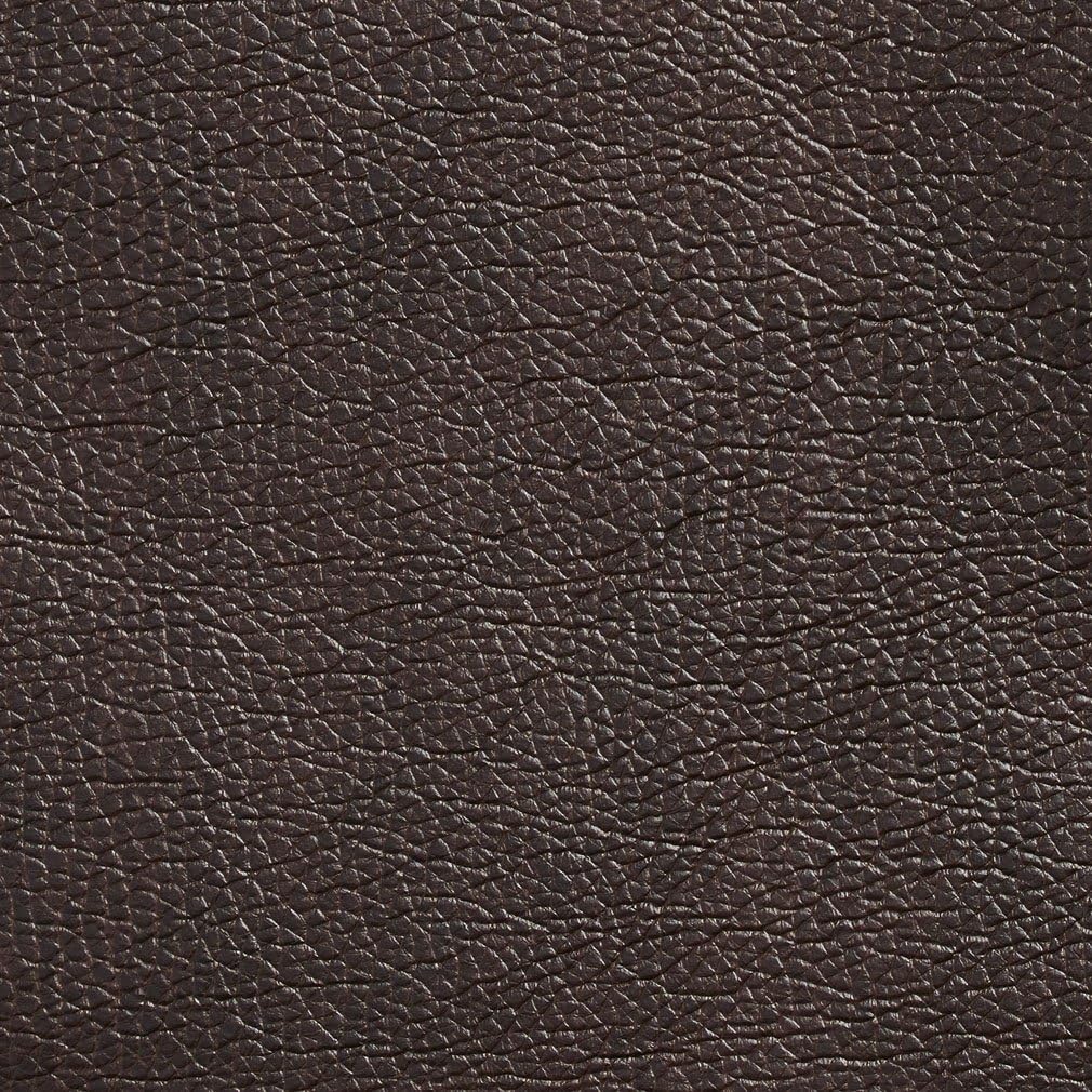 Chocolate Brown Breathable Leather Look and Feel Upholstery by The Yard - SKU: Loring Walnut