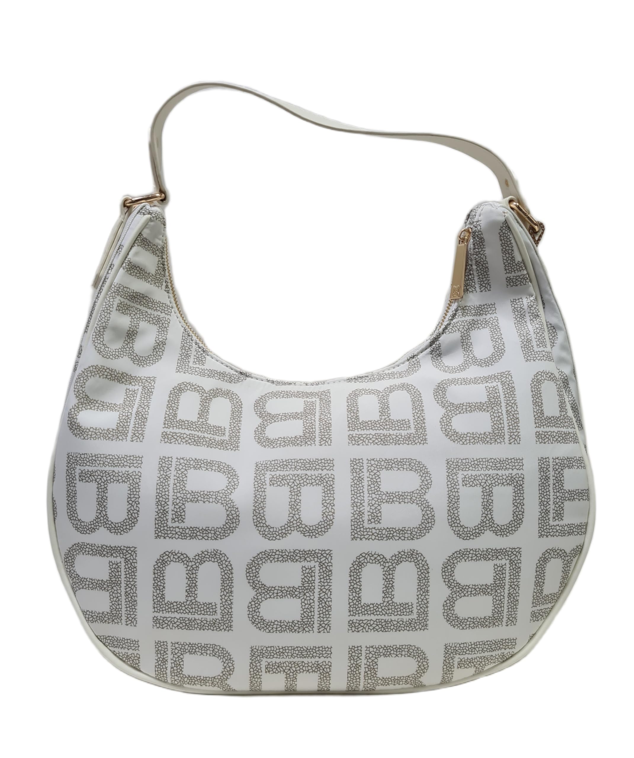 Laura Biagiotti Borsa a Spalla e Tracolla Donna Linea Dimension, Nylon Impermeabile, Logo LB, Riporti in Pelle Sintetica e Nastro Dimensioni 37x36x12 CM Art. LB26S-108-2 | Leggera