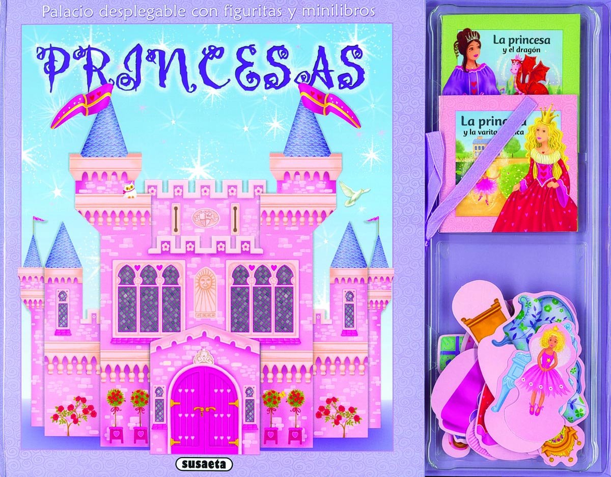 Princesas. Palacio Desplegable Con Figuritas Y Minilibros
