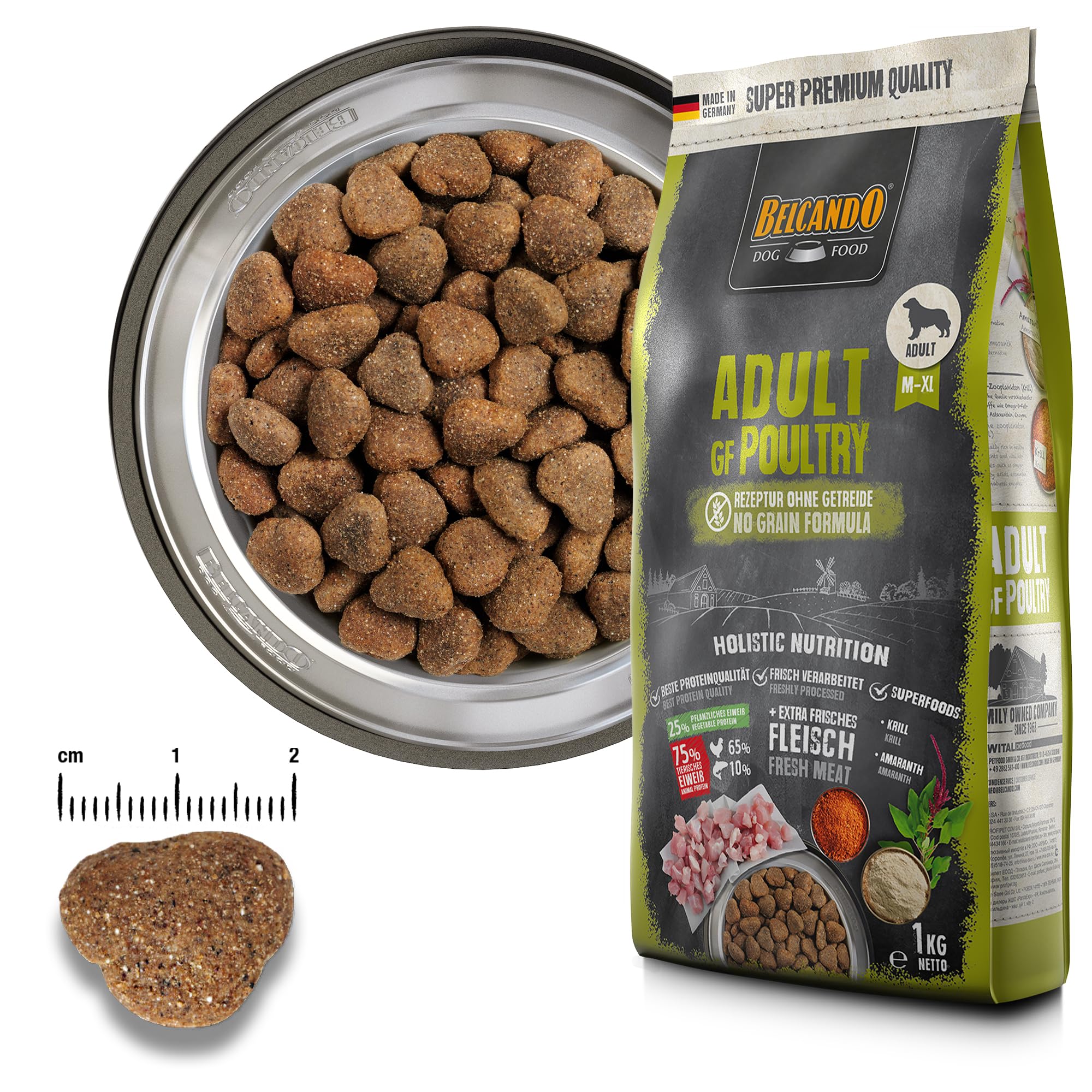 Belcando Adult GF Poultry 3x1kg - Getreidefreies Trockenfutter Mit Frischem  Geflgel Fr Hunde