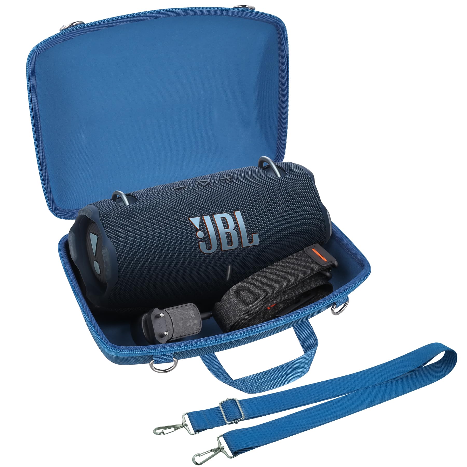 Khanka Custodia da viaggio rigida di ricambio per altoparlante Bluetooth portatile JBL Xtreme 4, solo custodia(Blu)
