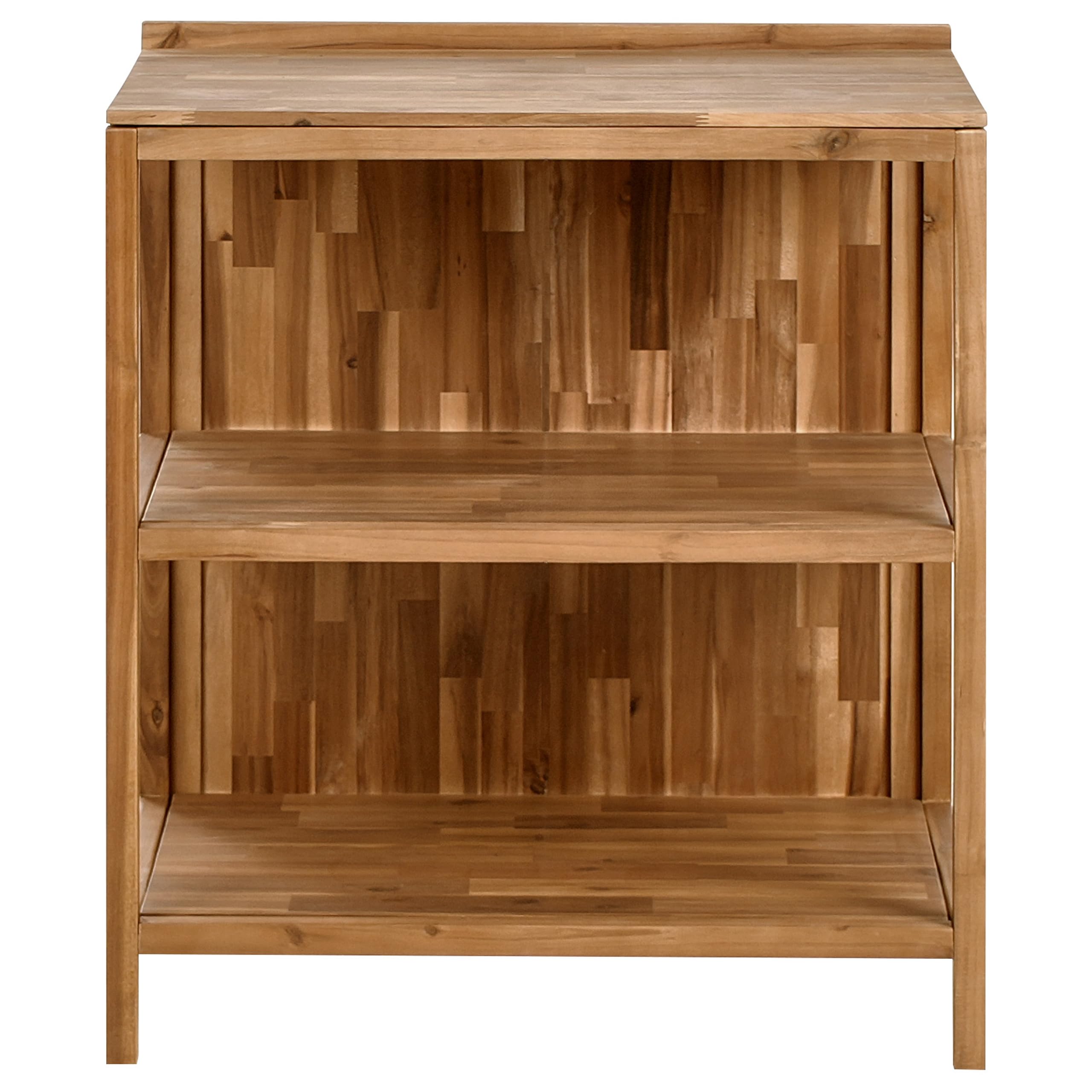 Outdoor-Kücheninsel Akazienholz braun breit 50x80x90 cm mit Regalen Venosa