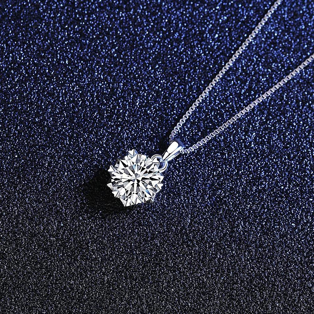 Collana con Ciondolo Piccolo Cuore Veri Gioielli in Argento Sterling 925 per Donne Che sposano kolye