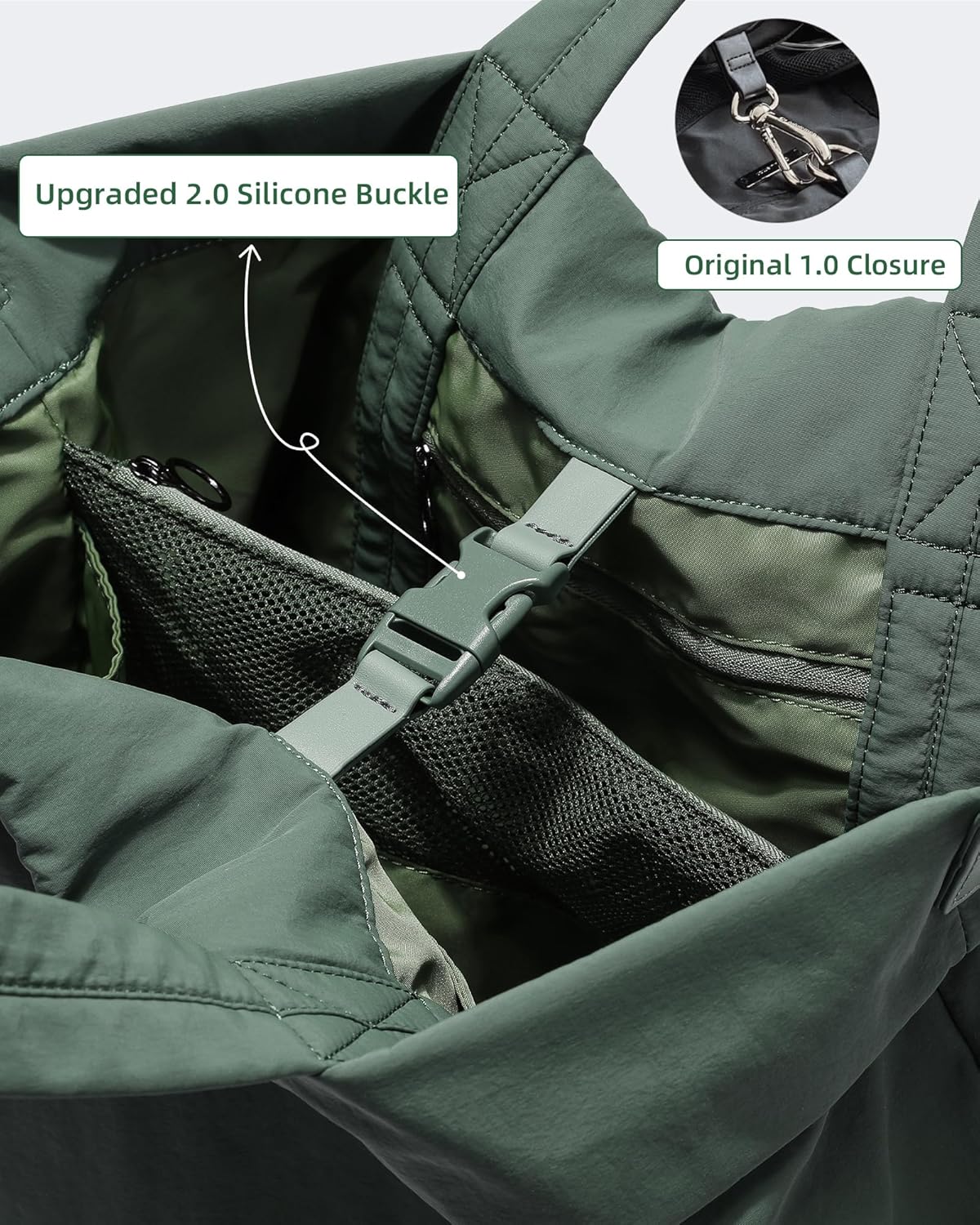 FODOKO Hobo Crossbody Bags 2.0, 19L Large Totes Handbags with Straps for Women, Multi Nylon Shoulder Bags for Travel Gym - Image 4