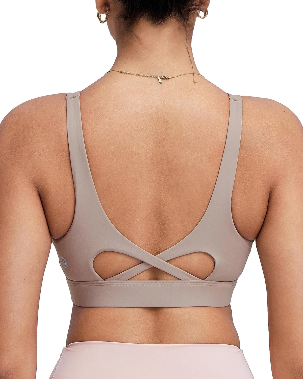 RUNNING GIRL Sports Bra for Women High Support, Molded Cup High Impact Sports Bras with Sewn in Pads Workout Running Bra