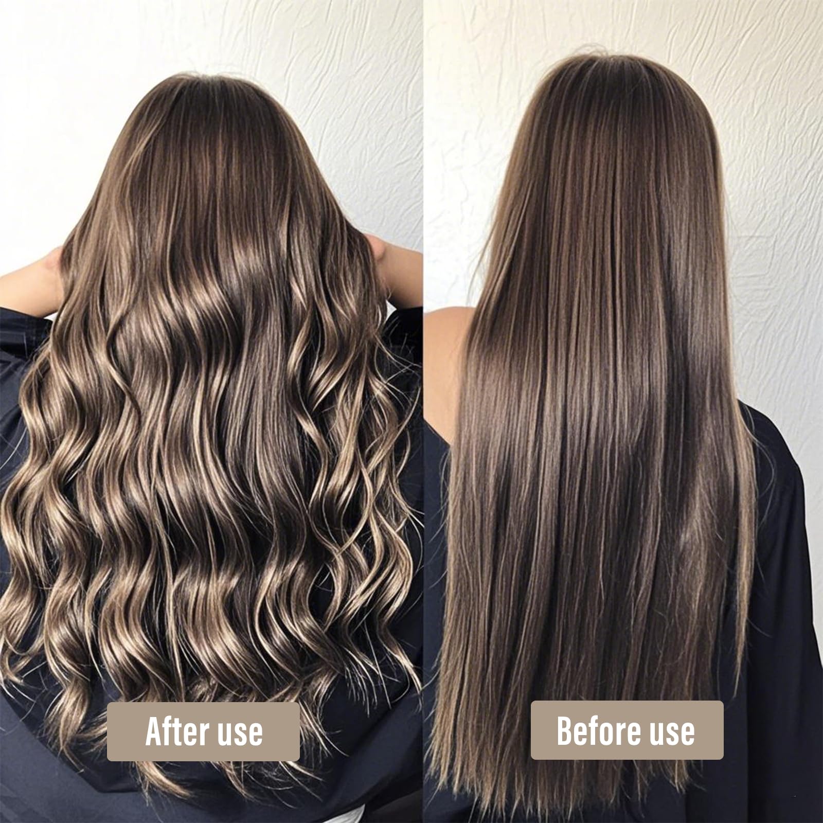 3 sztuki Heatless Curls, loki, bez wysokich temperatur, lokówki do włosów, loki, loki, loki, na noc, do wszystkich rodzajów włosów, kolor brązowy