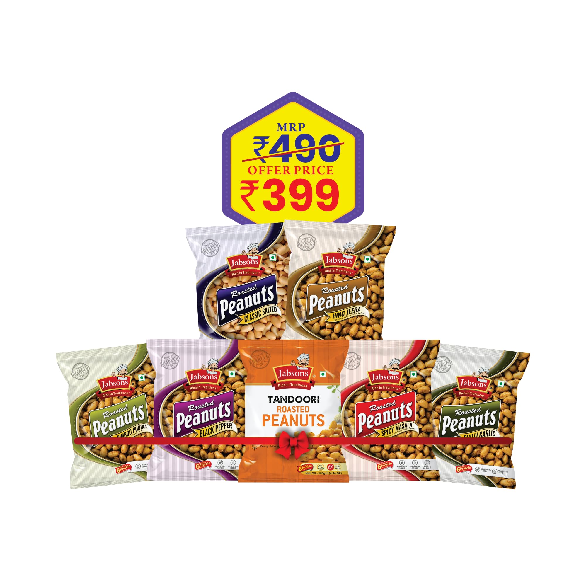 Jabsons Roasted Peanut Diffrent Flavours (pack Of 7) (B07GCJSWWJ) Amazon Price History, Amazon Price Tracker