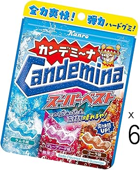 Amazon.co.jp: カンロ カンデミーナグミスーパーベスト 72g×6個 : 食品