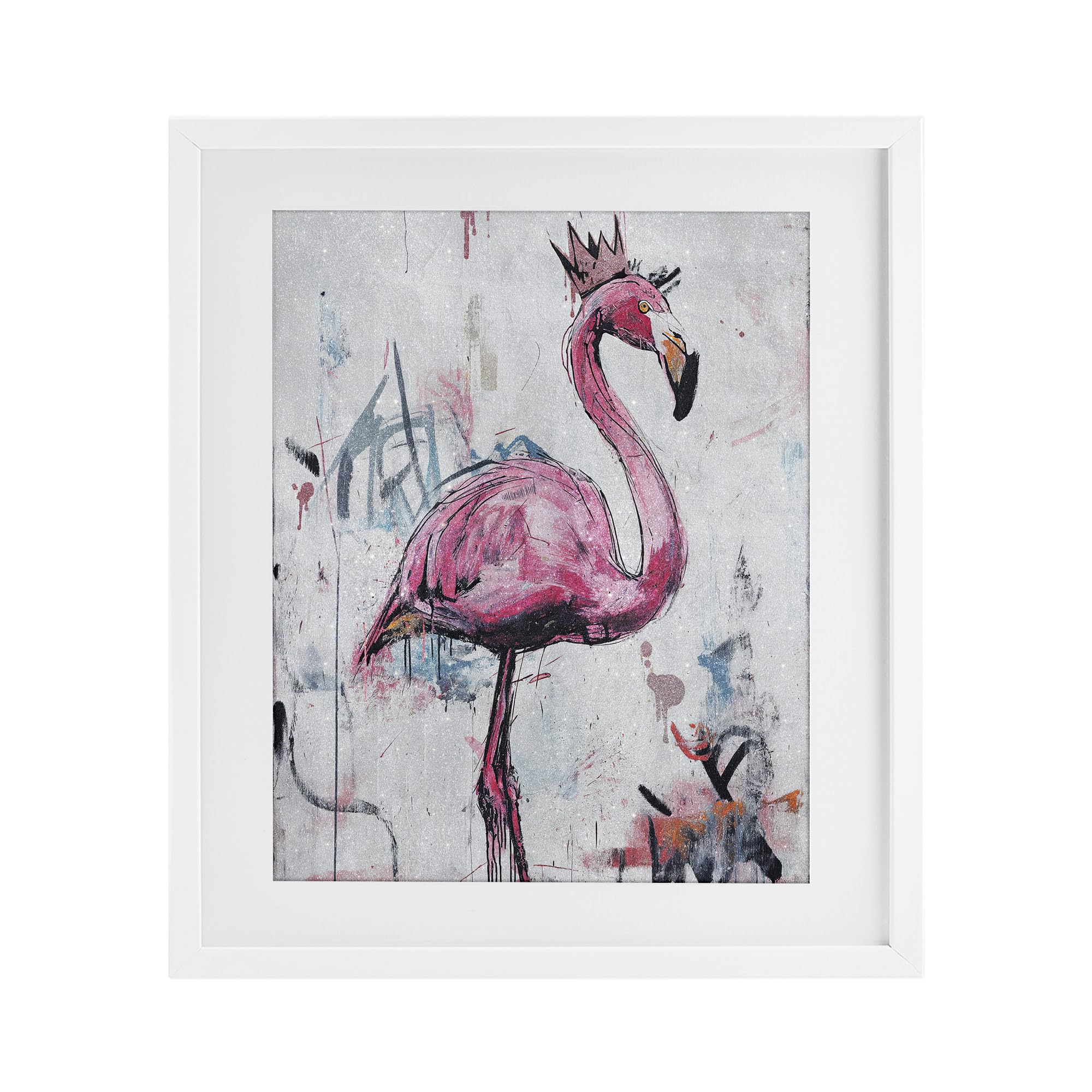 Stupell Industries 'Urban Feather Glow', Framed Print Under Glass, White, 17 x 21 Inches, Easy to Hang and Sturdy, Made in USA, by Svetlana Aleynikova
