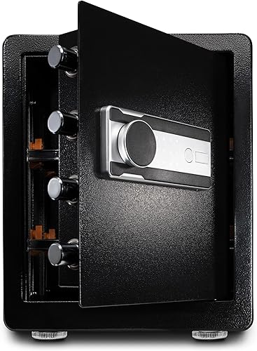 Miniatura 2 de Caja fuerte, Caja fuerte para el hogar con bolsa impermeable ignífuga, teclado, cajas fuertes de seguridad para documentos, joyas, dinero, armas de
