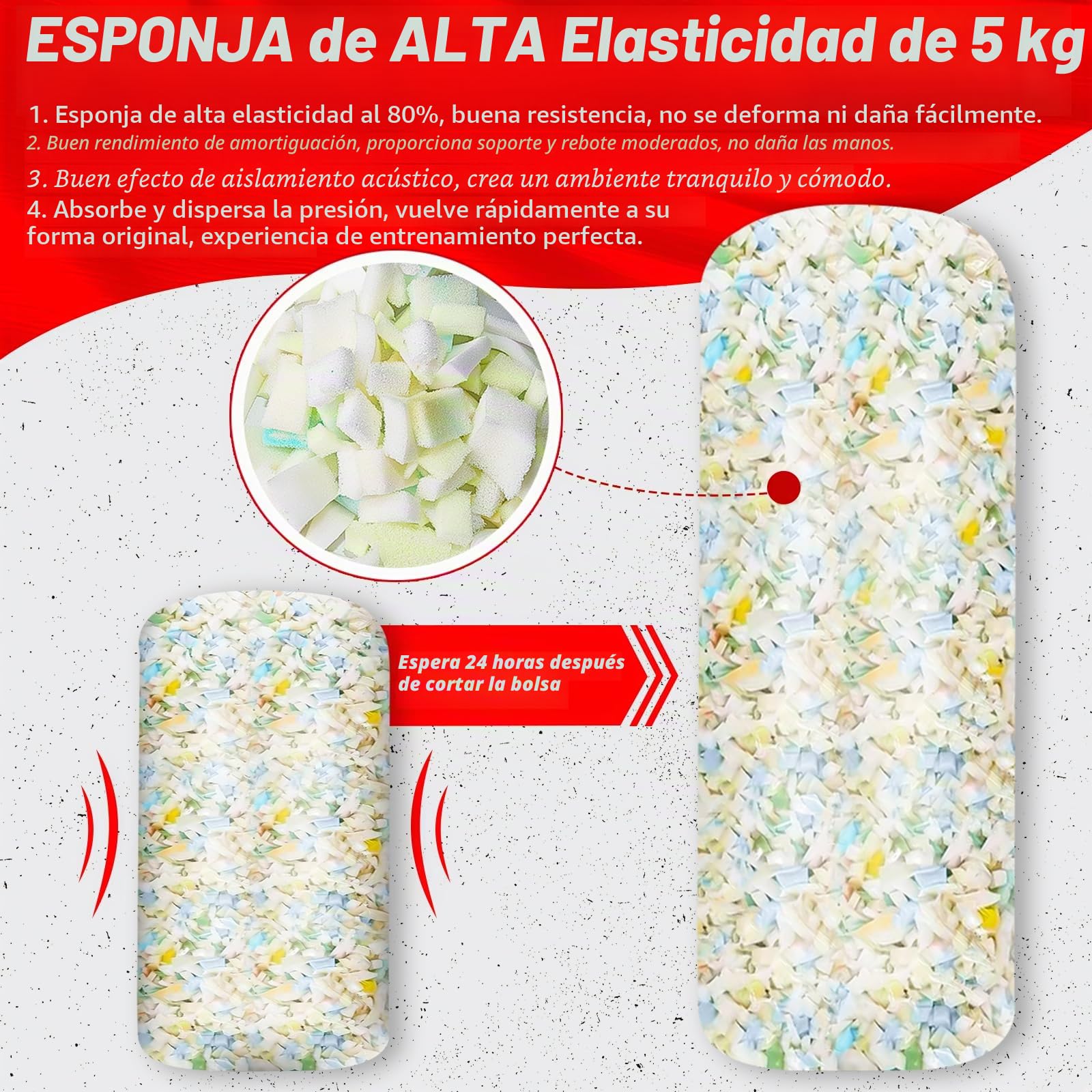 YORWHIN Saco de Boxeo 120cm con Guantes y Acolchado de Espuma 5KG para Muay Thai Kickboxing MMA Entrenamiento, con Cadena de Suspensión Saco de Boxeo Puñetazos