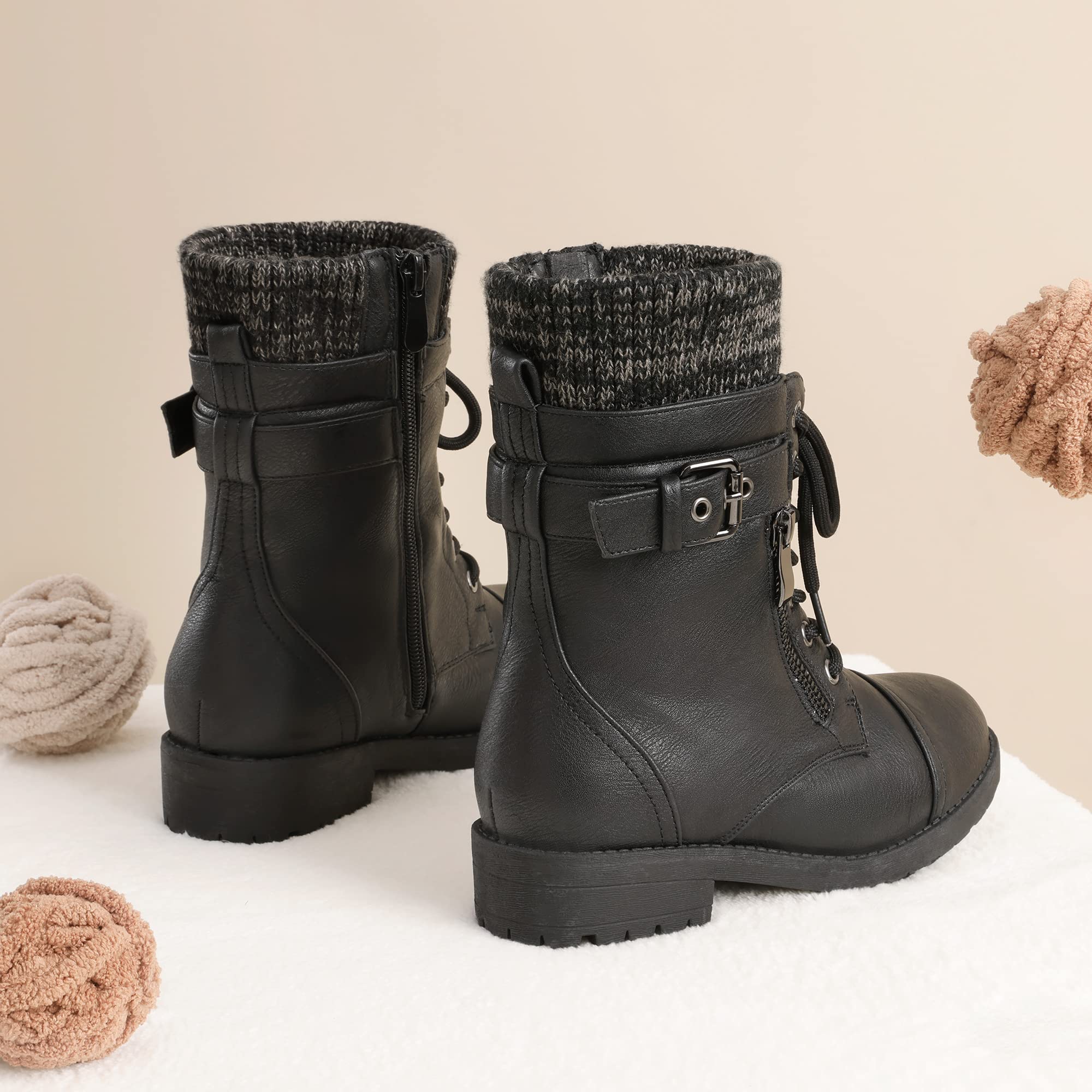 DREAM PAIRS Mädchen Jungen Stiefeletten