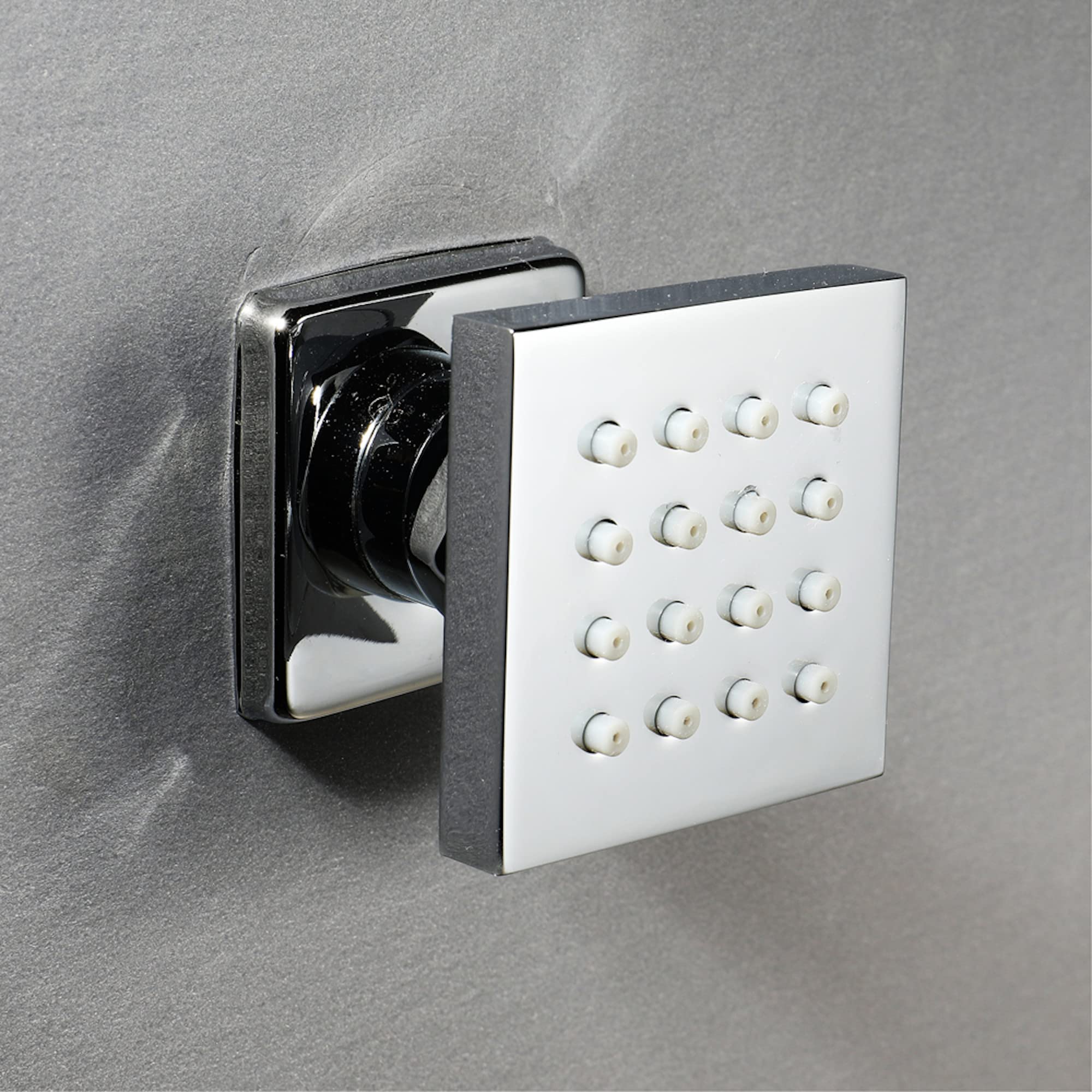 ENKI M02 Shower Jet Body Massager Spray Spa Chrome Square Bathroom Mixer