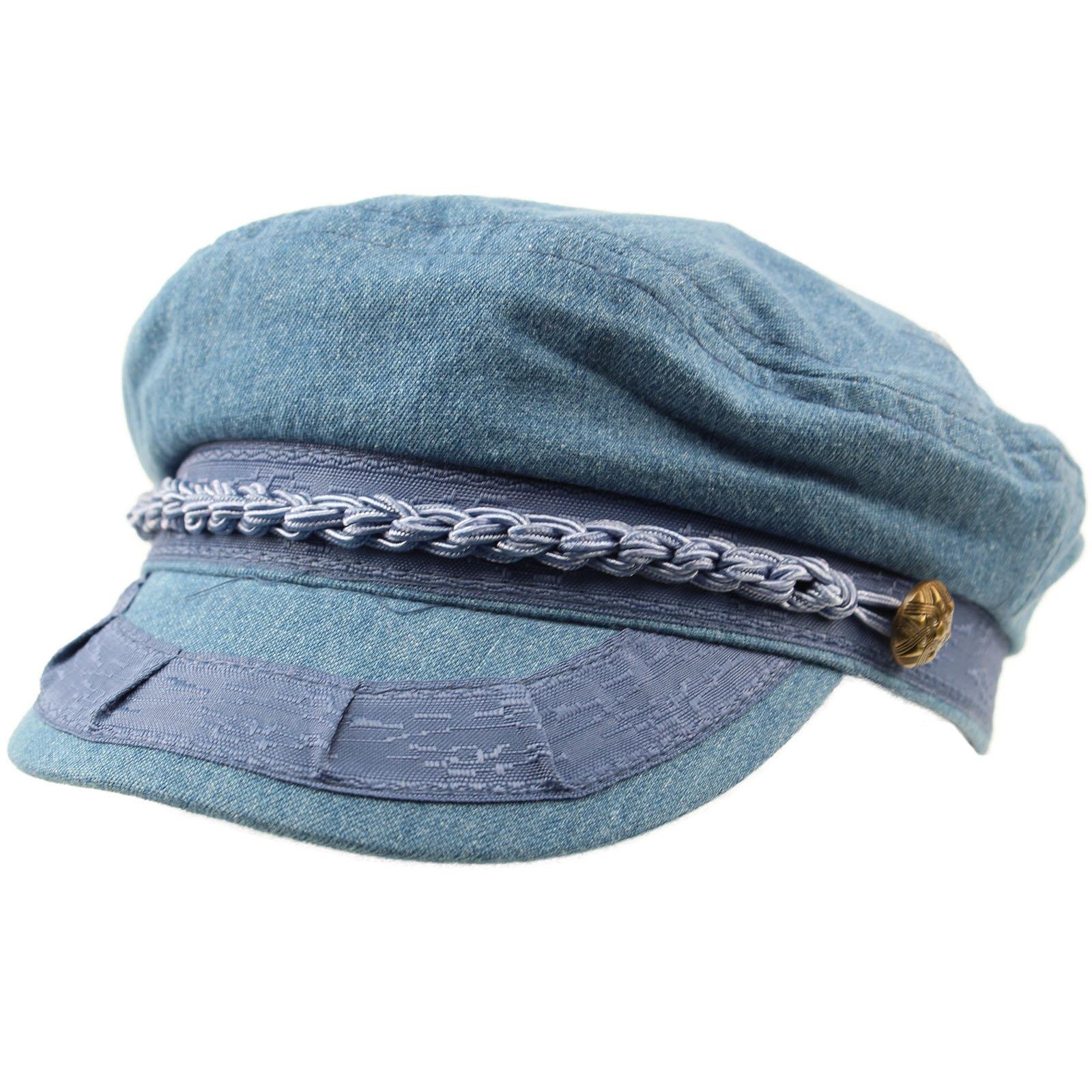 SK Hat shop Men's Summer Cotton Greek Fisherman Sailor Fiddler Driver Hat Flat Cap