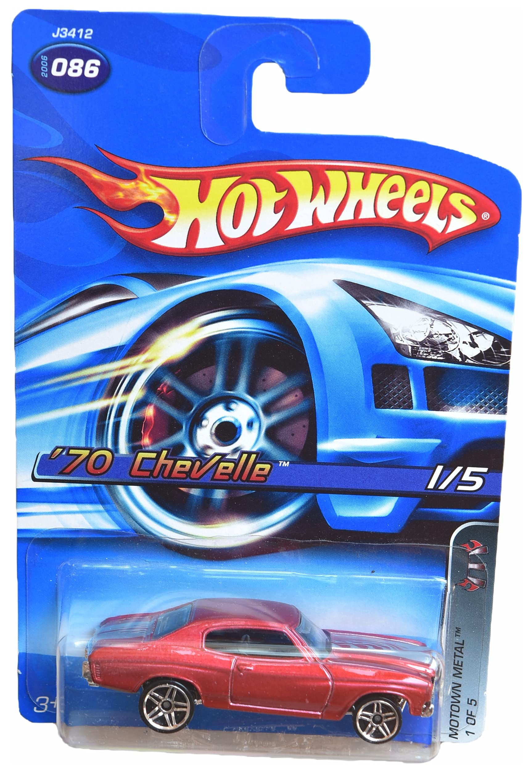 Amazon.com: Hot Wheels '70 Chevelle, [red] #86 Motown Metal 1/5