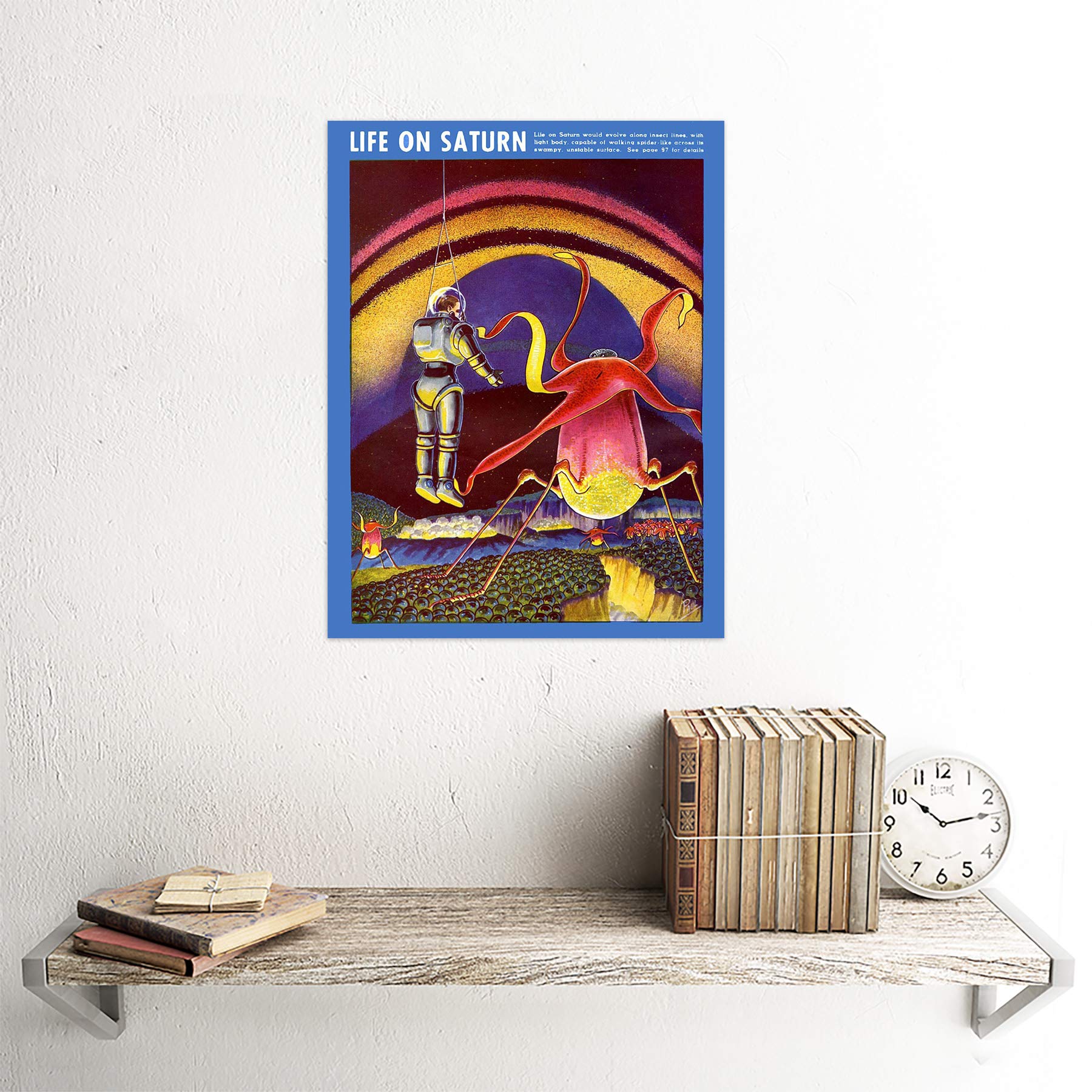 Amazon.com: Wee Blue Coo Magazine Cover Vintage Life On Saturn