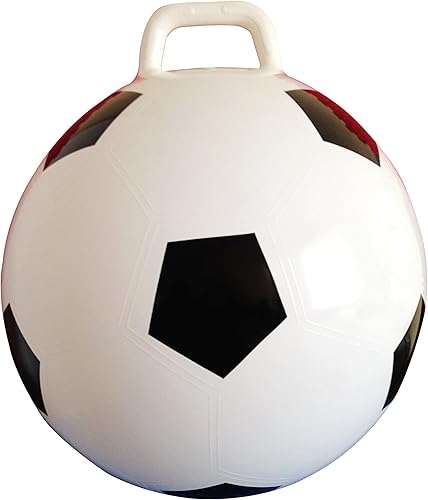 AppleRound Pelota de tolva espacial con bomba en estilo pelota de fútbol, 18 pulgadas de diámetro para edades de 3 a 6 años, gorila canguro, pelota