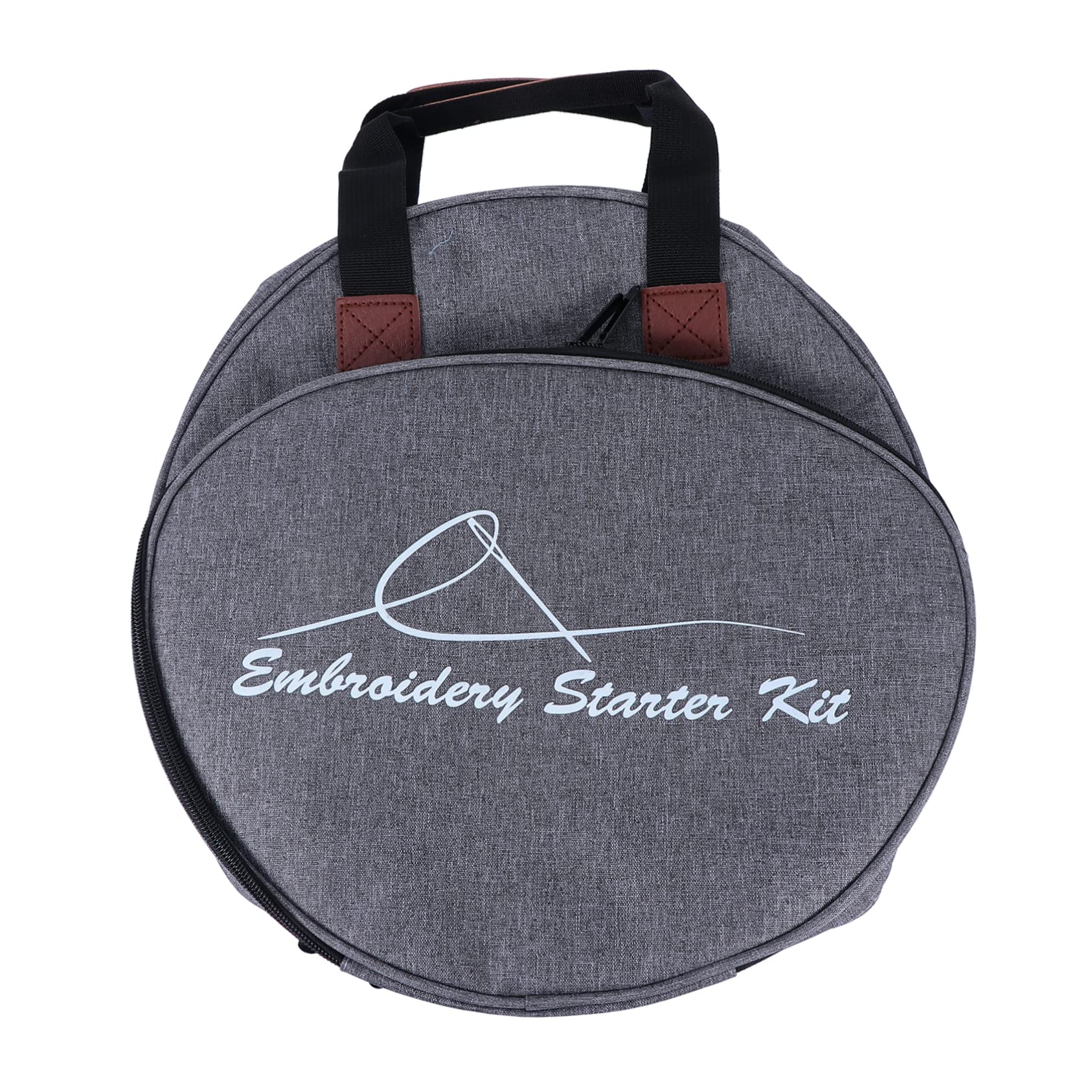 Veemoon Embroidery Project Carrying Bag Storage Bag Organizer for Cross Stitch Embroidery Tools Compact Lightweight