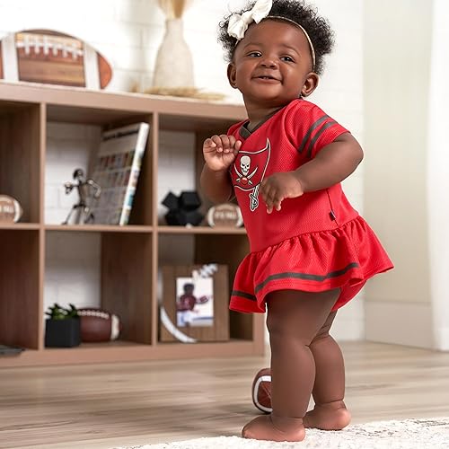 Miniatura 5 de Gerber Vestido de jersey y cubierta de pañales para niñas del equipo de la NFL