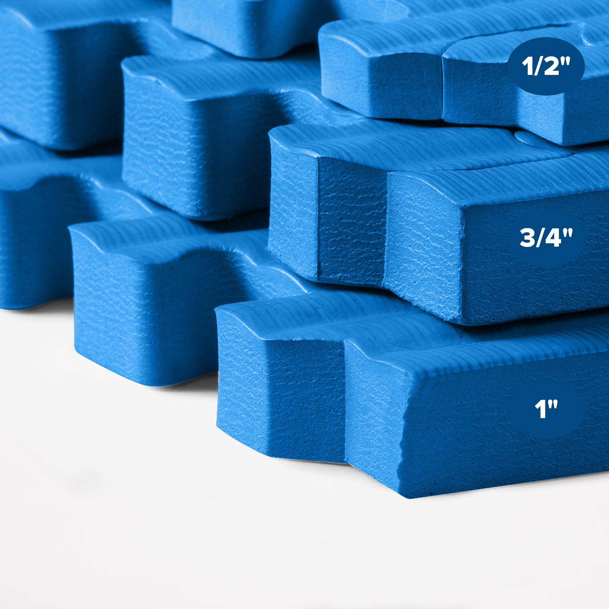 We Sell Mats 3/4 Inch Thick Martial Arts EVA Foam Exercise Mat, Tatami Pattern, Interlocking