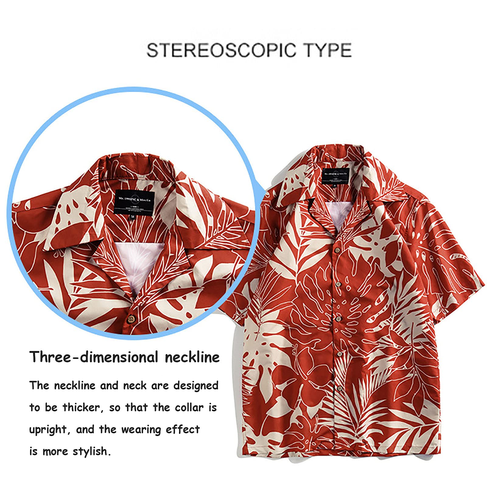Camisa Hawaiana Informal de Manga Corta de Gran Tamaño para Hombre con Botones Diseño Tribal Primitivo Aloha Beach Party Holiday