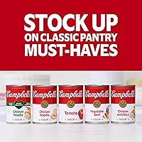 Vista 6 de Campbell's Sopa condensada de fideos de pollo con un 25% menos de sodio, lata de 10.75 onzas (paquete de 5)