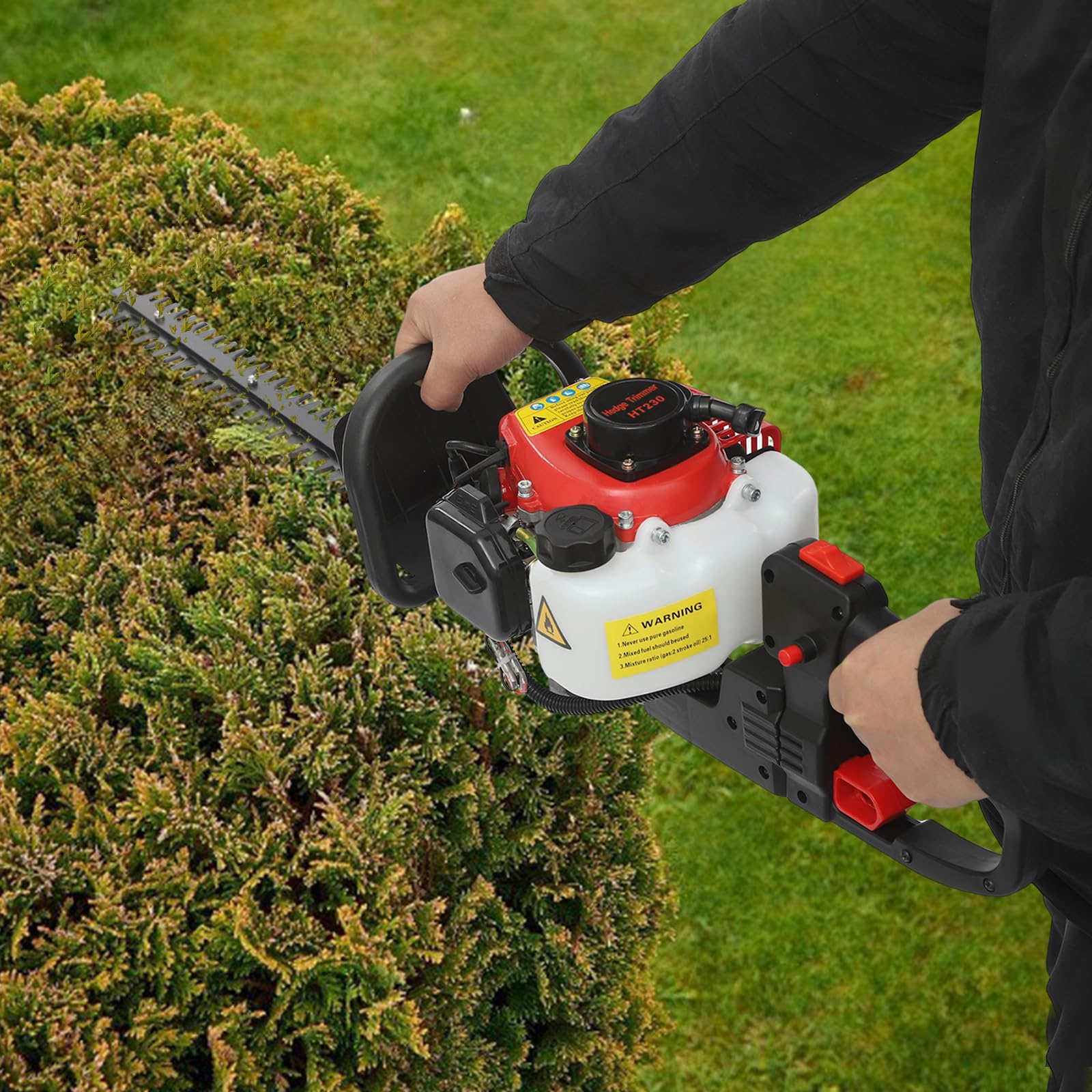 Zweischneidige Heckenschere mit Doppelklinge | Manuelle Garten Gartenschere für Hecken |Strauchschnitt Gartenpflege