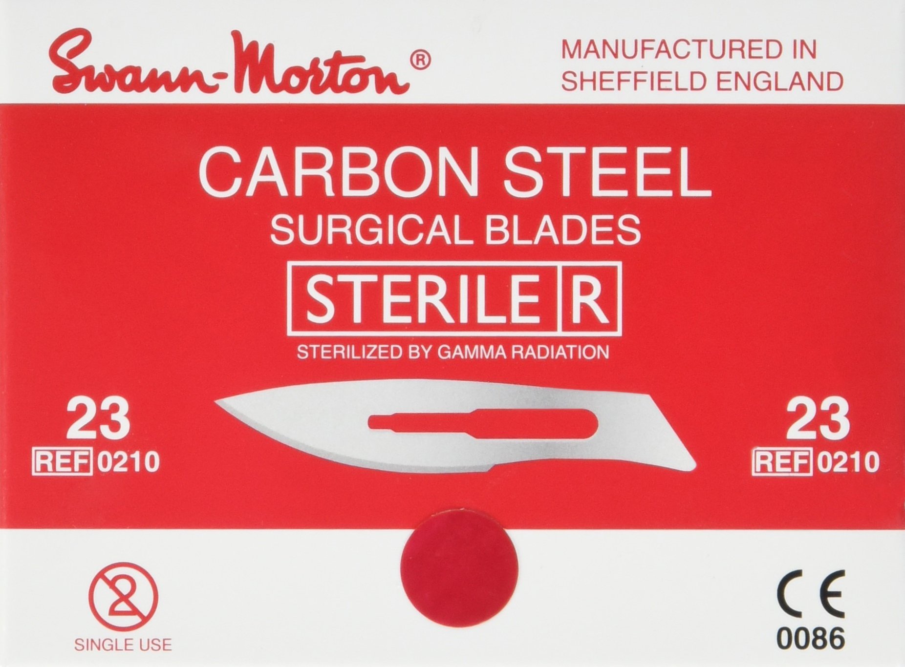 Swann-Morton ST23 Boîte de 100 Lames Stériles n°23