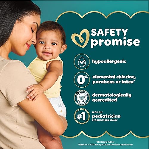 Miniatura 2 de Pampers Swaddlers Pañales desechables para bebé, talla 6, 108 unidades con toallitas sensibles a base de agua, 12 paquetes abatibles (1008 toallitas