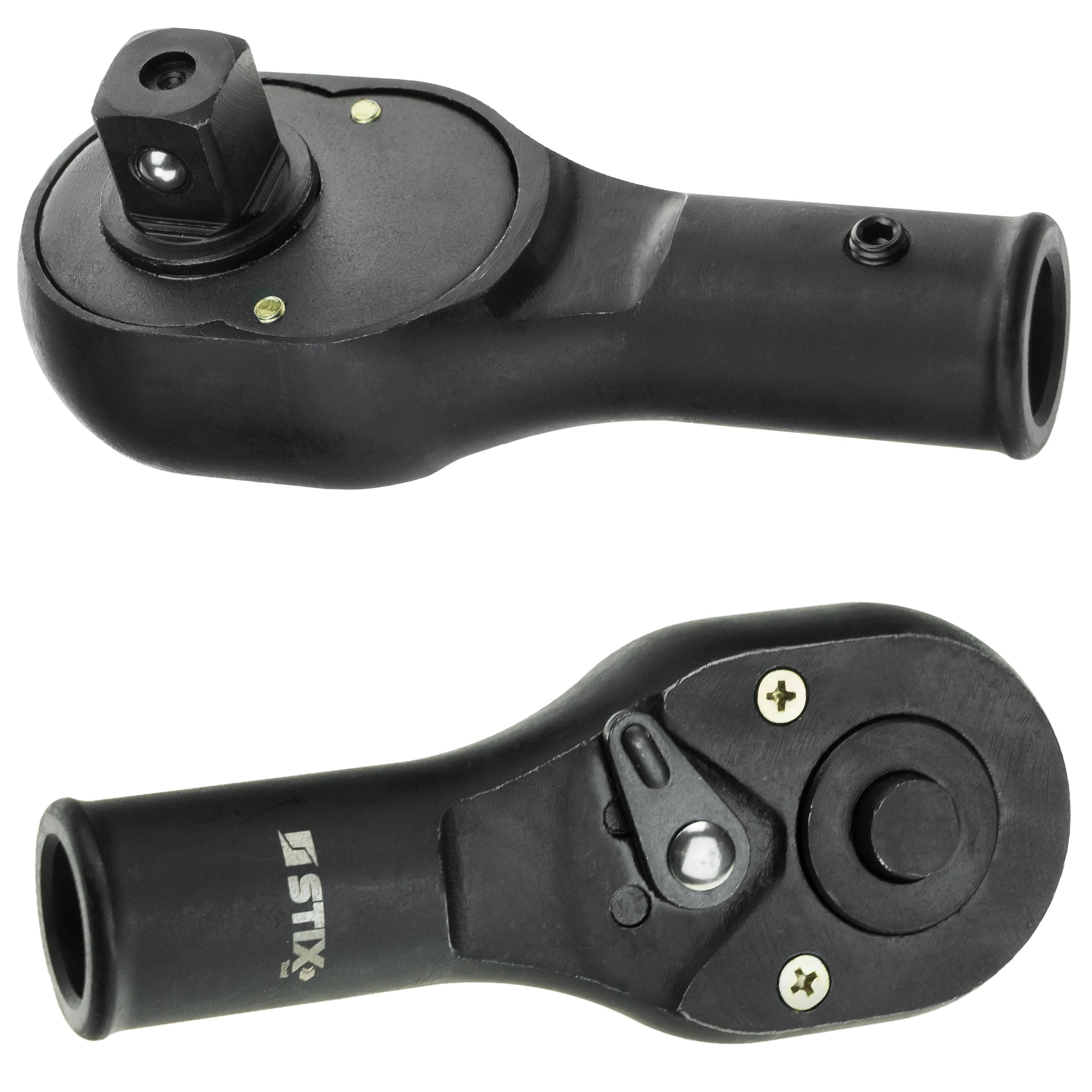 STIX Juego de 26 llaves de vaso de 3/4" y 1" CR-MO – Tuercas largas 21-65 mm para llave de impacto, incluye accesorios y maletín robusto para profesionales